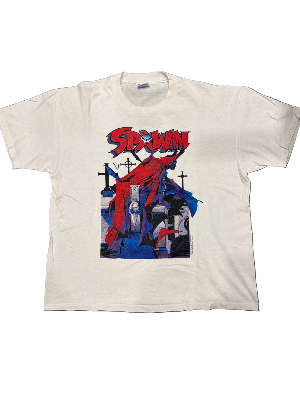 1993 Double Sided Spawn Vintage White T-Shirt XL McFarlane
