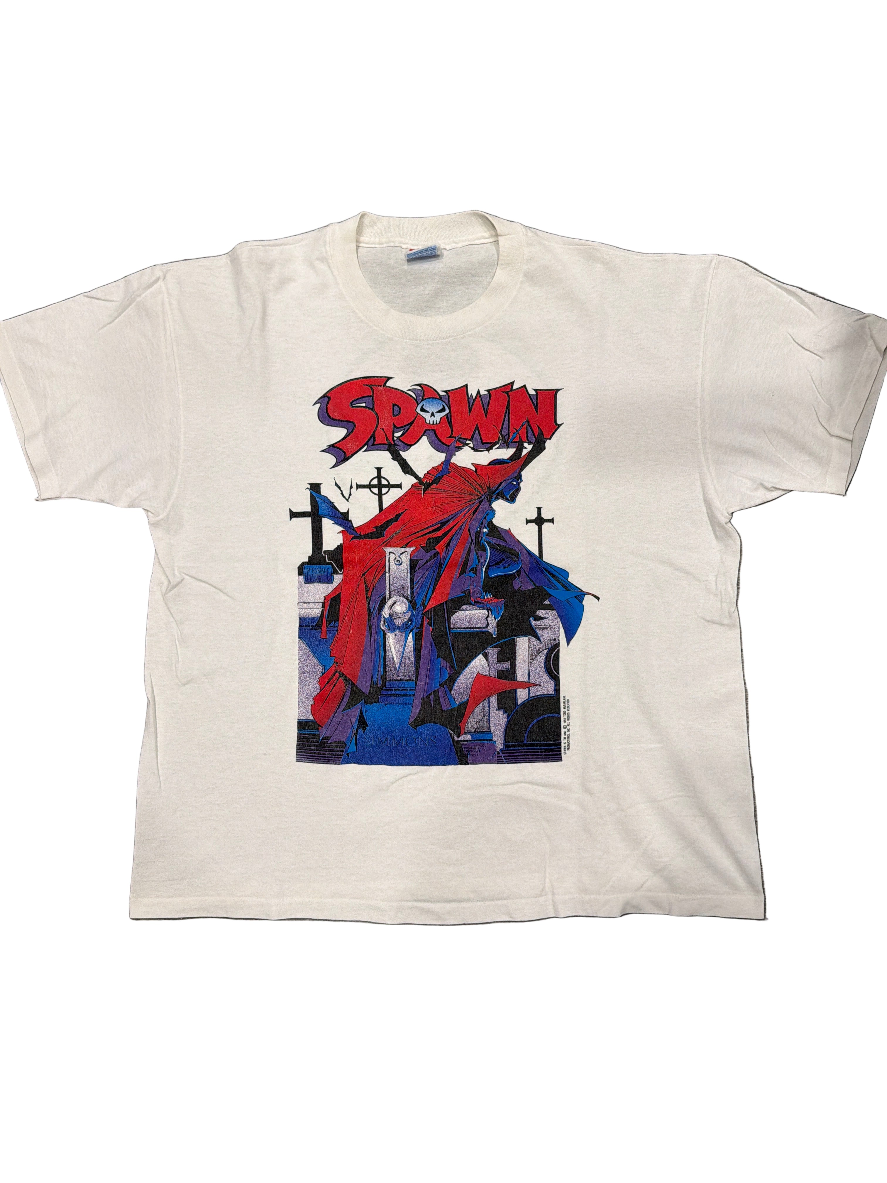 1993 Double Sided Spawn Vintage White T-Shirt XL McFarlane