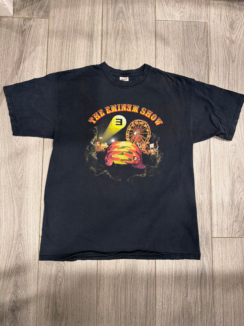 2003 Eminem Show Psychics Freaks and Oddities Black T-Shirt Large