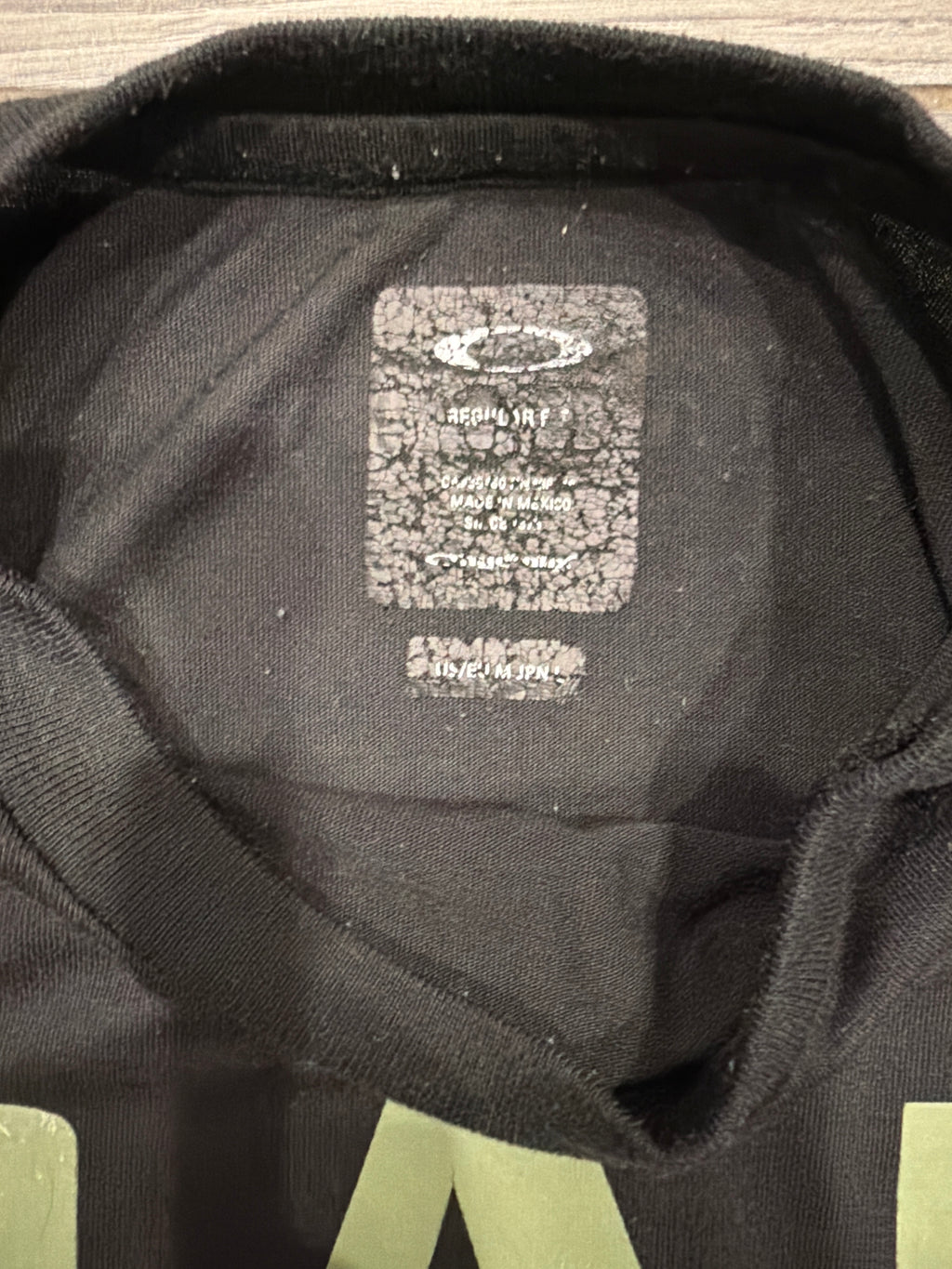Y2K Oakley Software Big O Logo Black T-Shirt Medium