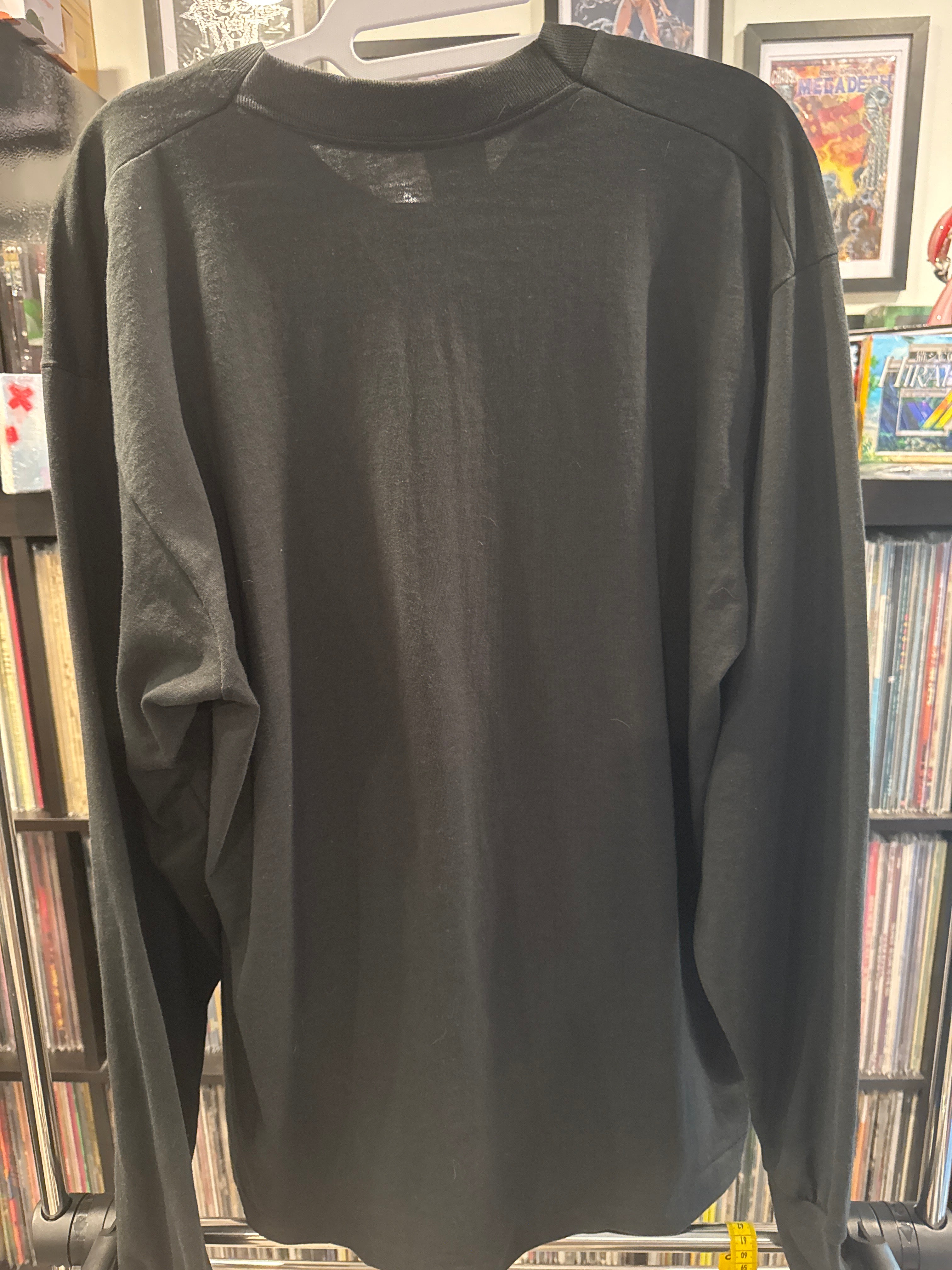 90s Beatles John Lennon Airbrushed XL Screen Stars Black T Shirt L/S