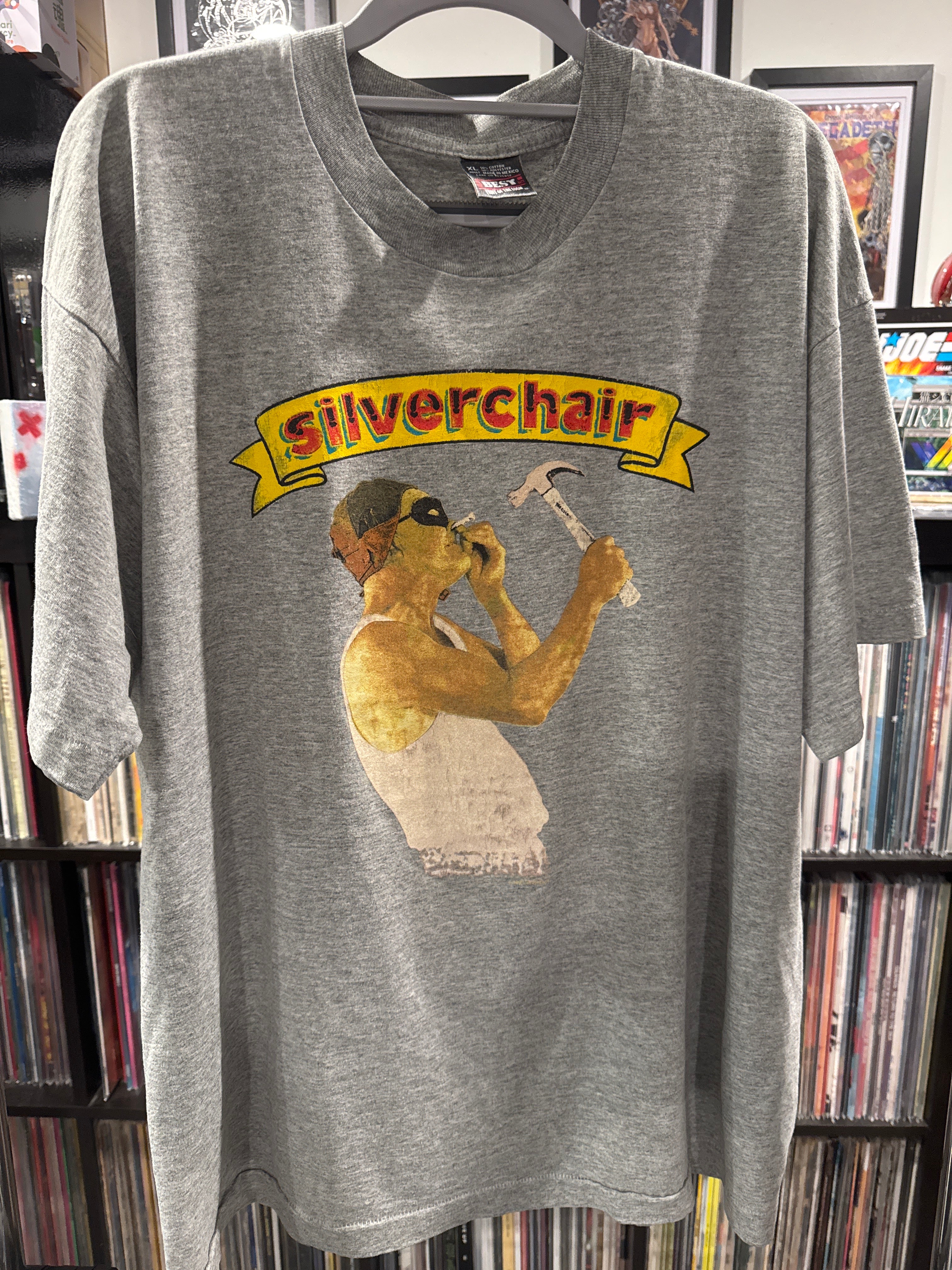 1997 Silverchair Nail North American Freak Tour XL Grey Best Fruit of the Loom Single Stitch