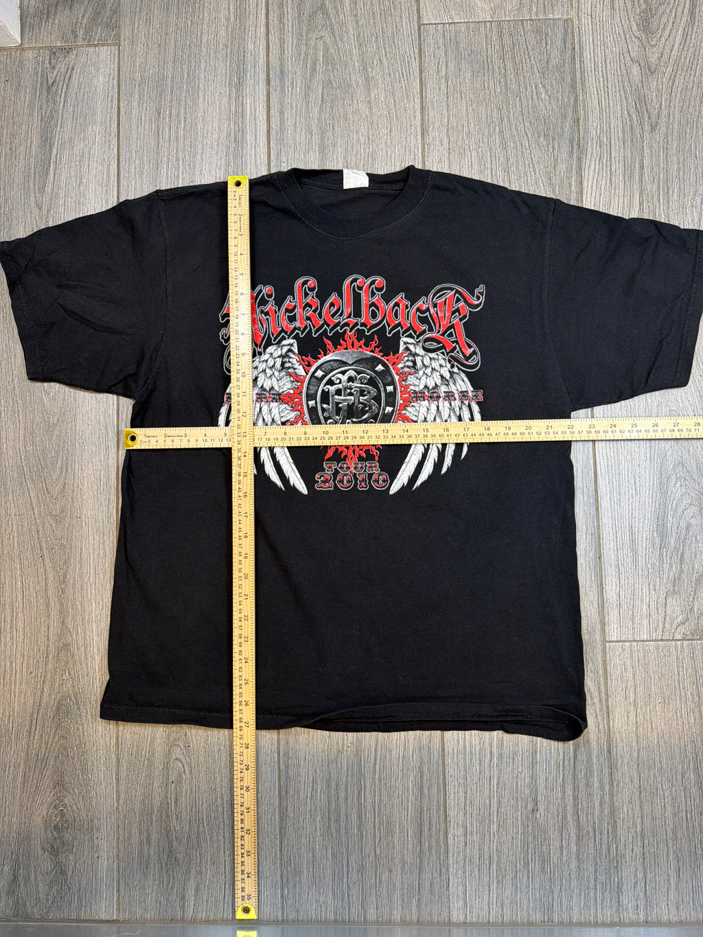 2010 Nickelback Dark Horse Tour Black T-Shirt Large