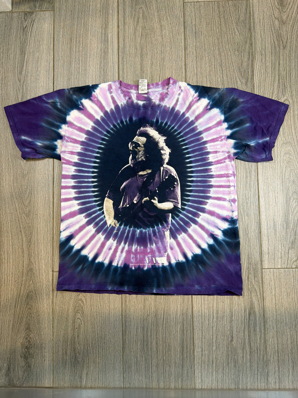 1995 Jerry Garcia Grateful Dead Four Winds Tie Dye T-Shirt Medium