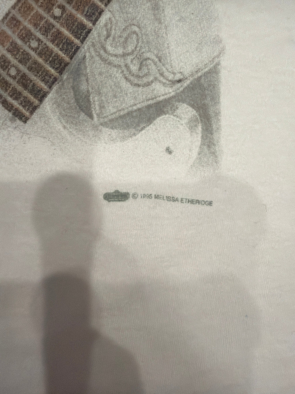 1996 Melissa Etheridge Your Little Secret Tour White T-Shirt Large