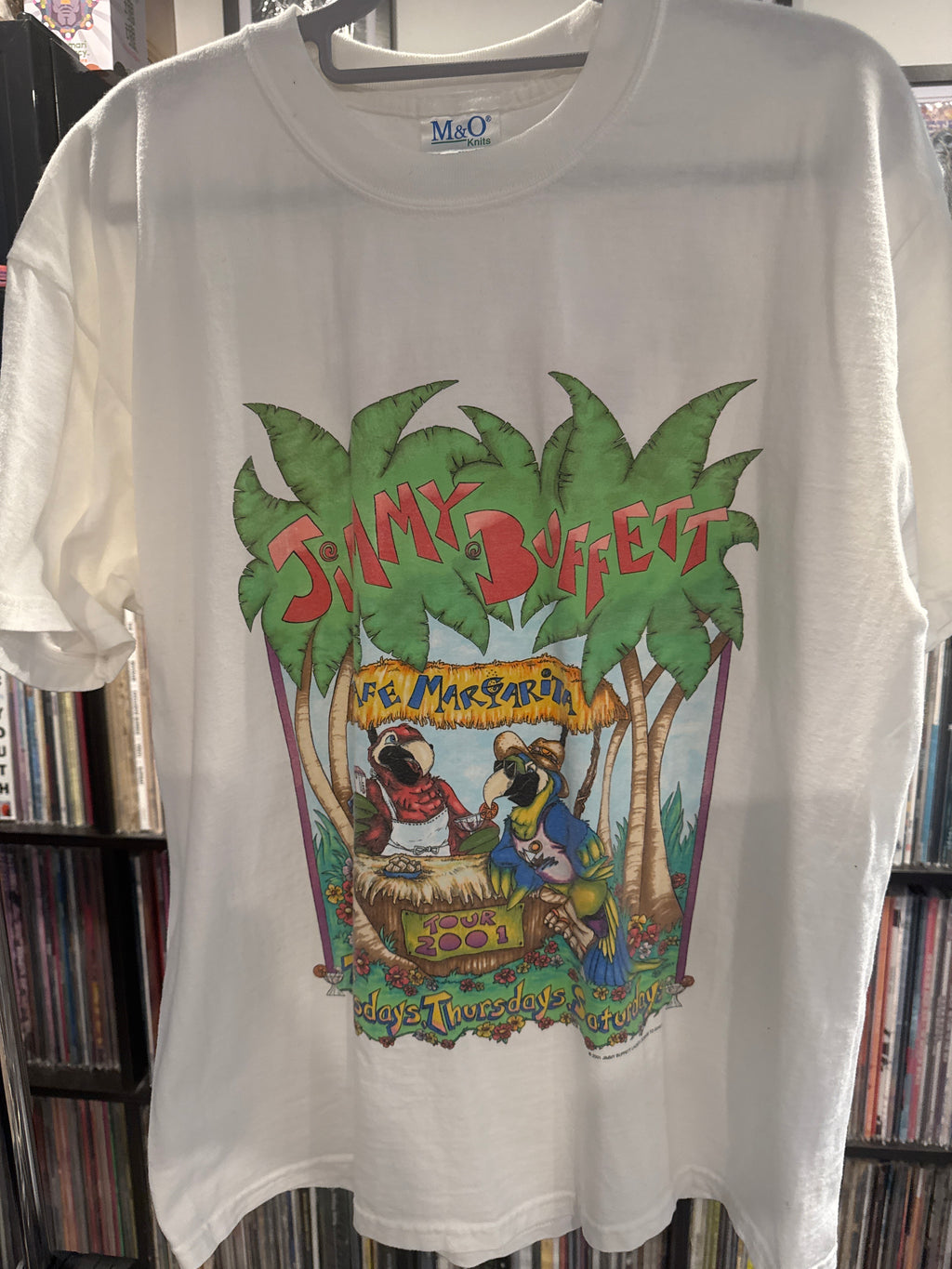 2001 Jimmy Buffet Tour Shirt White Large