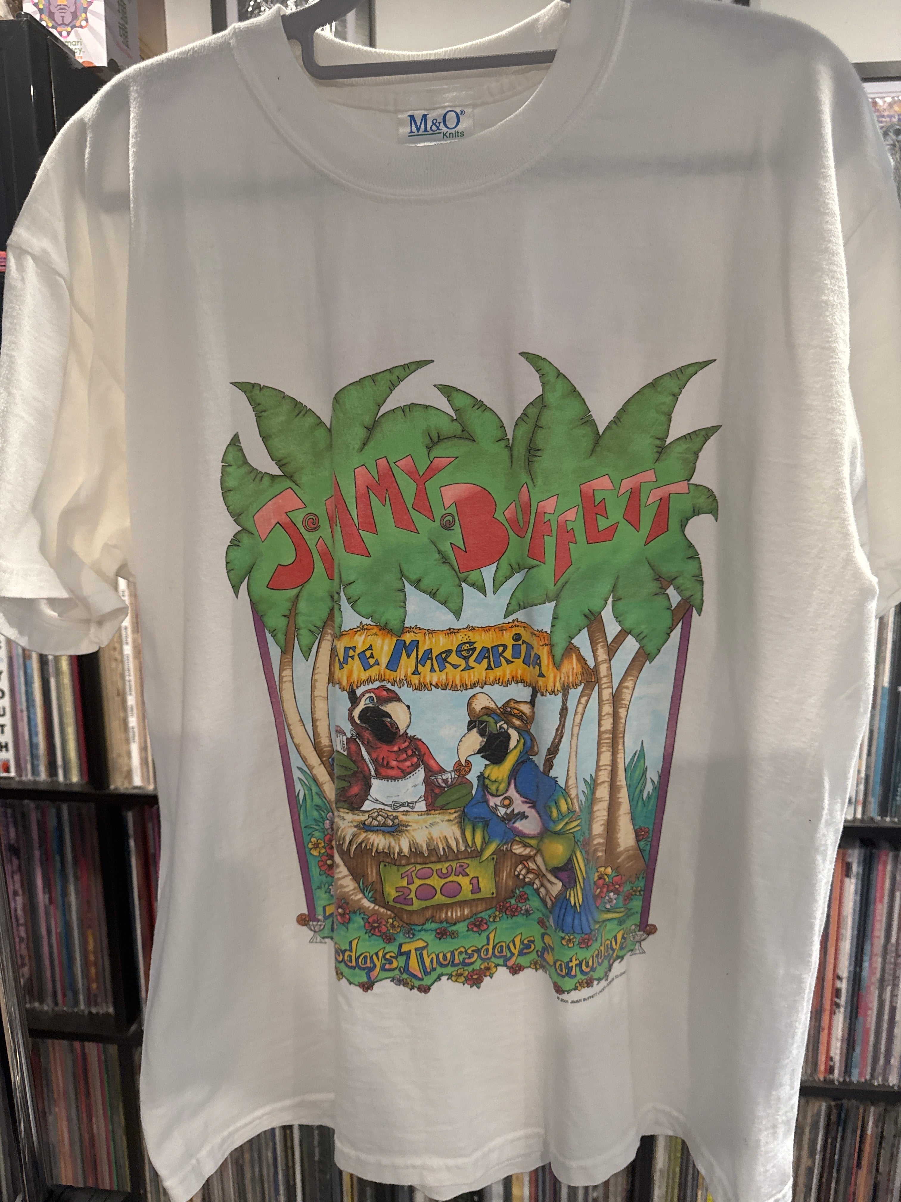 2001 Jimmy Buffet Tour Shirt White Large