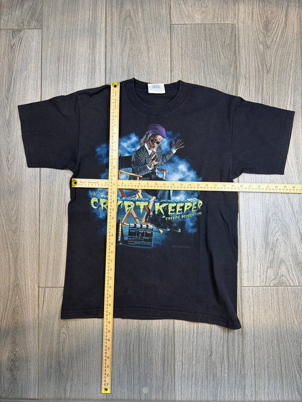 1996 Universal Crypt Keeper Halloween Horror Nights VI Black T-Shirt Large