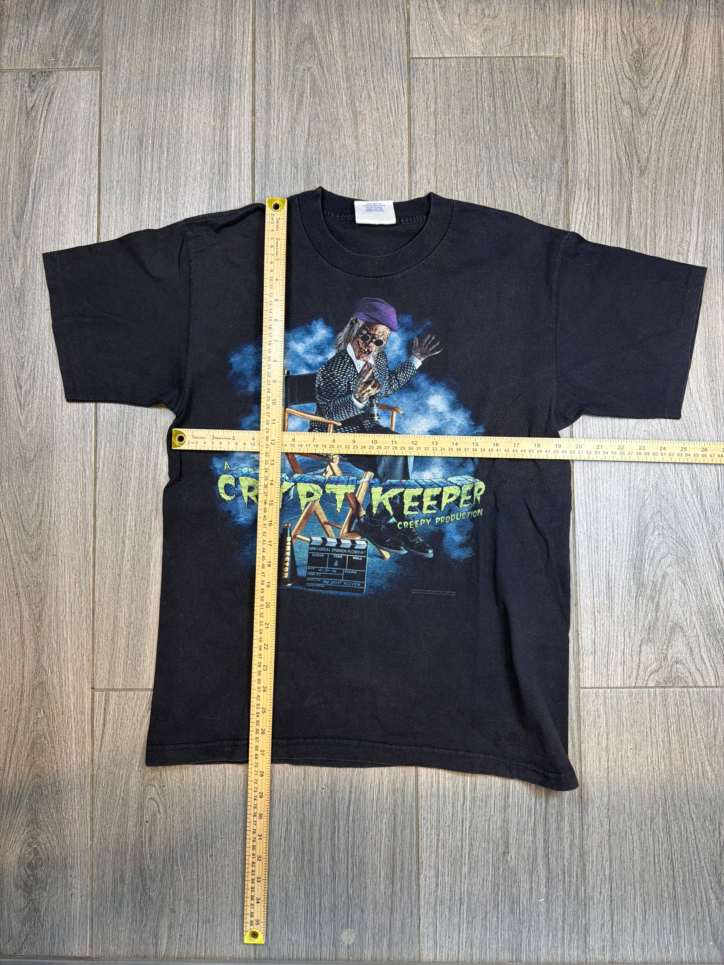 1996 Universal Crypt Keeper Halloween Horror Nights VI Black T-Shirt Large