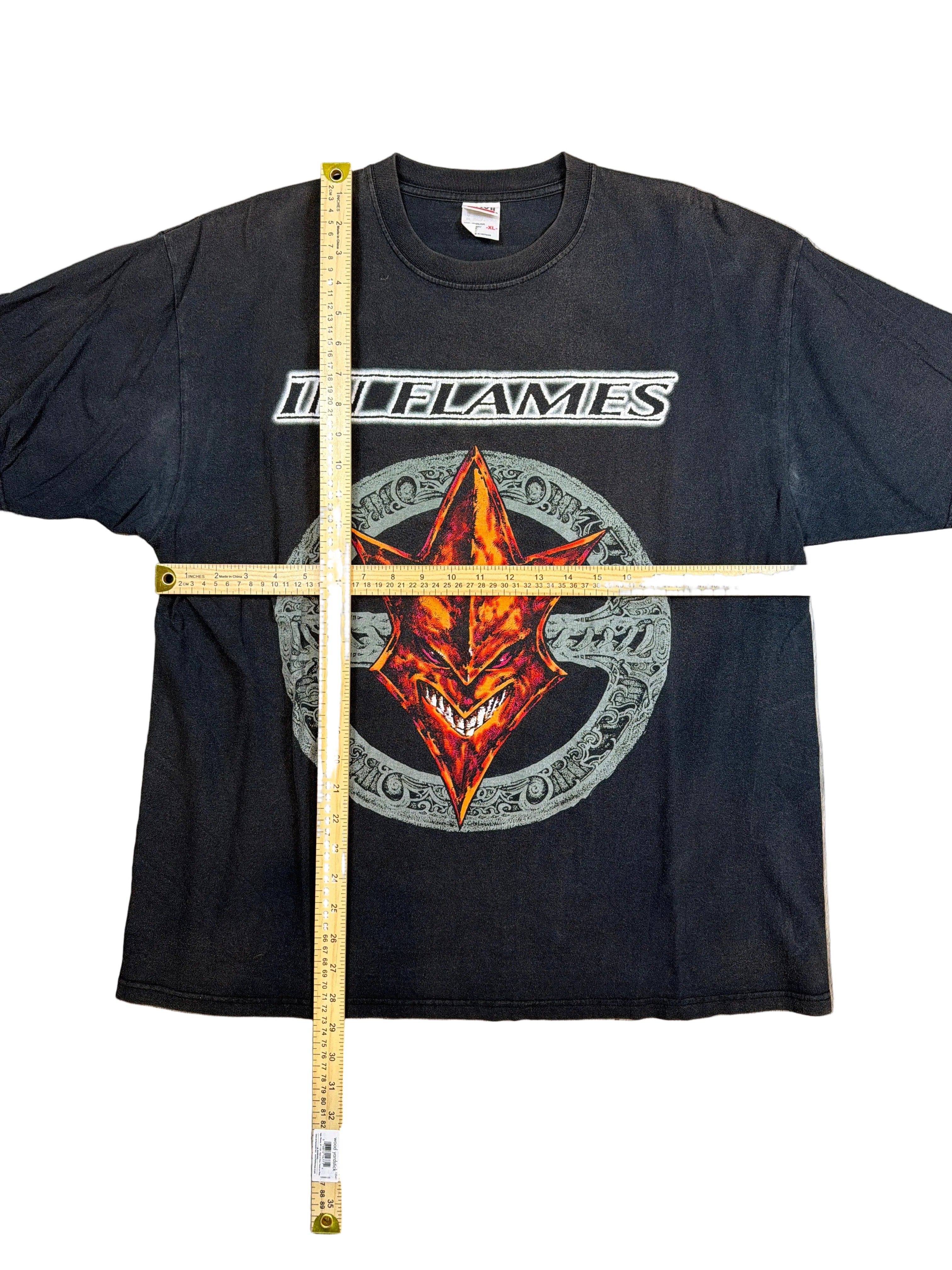 In Flames 1998 Jester Head Doppelseitiges Metal Schwarzes T-Shirt