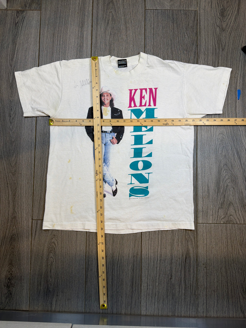 Ken Melons Country Autographed T-Shirt FOTL Best Tag Large