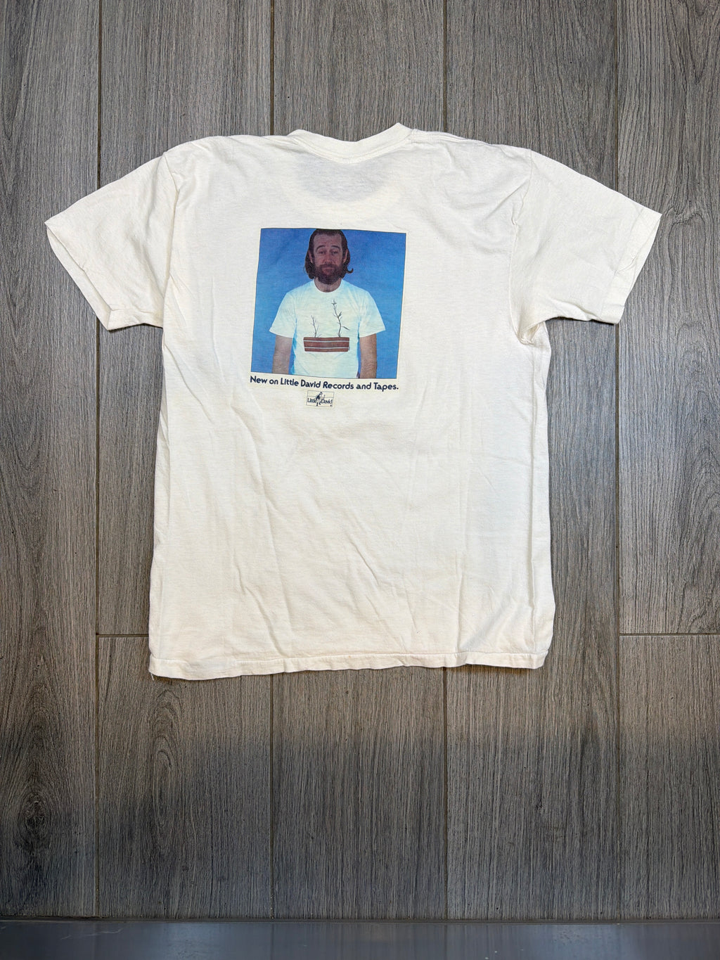 George Carlin 1974 Toledo Window Box Marijuana Drug White T-Shirt Medium