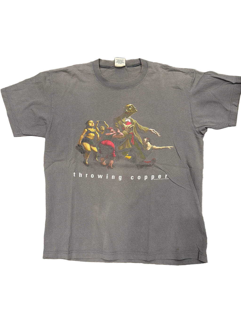 1995 Live Band Throwing Copper Tour Dates Grey T-Shirt XL