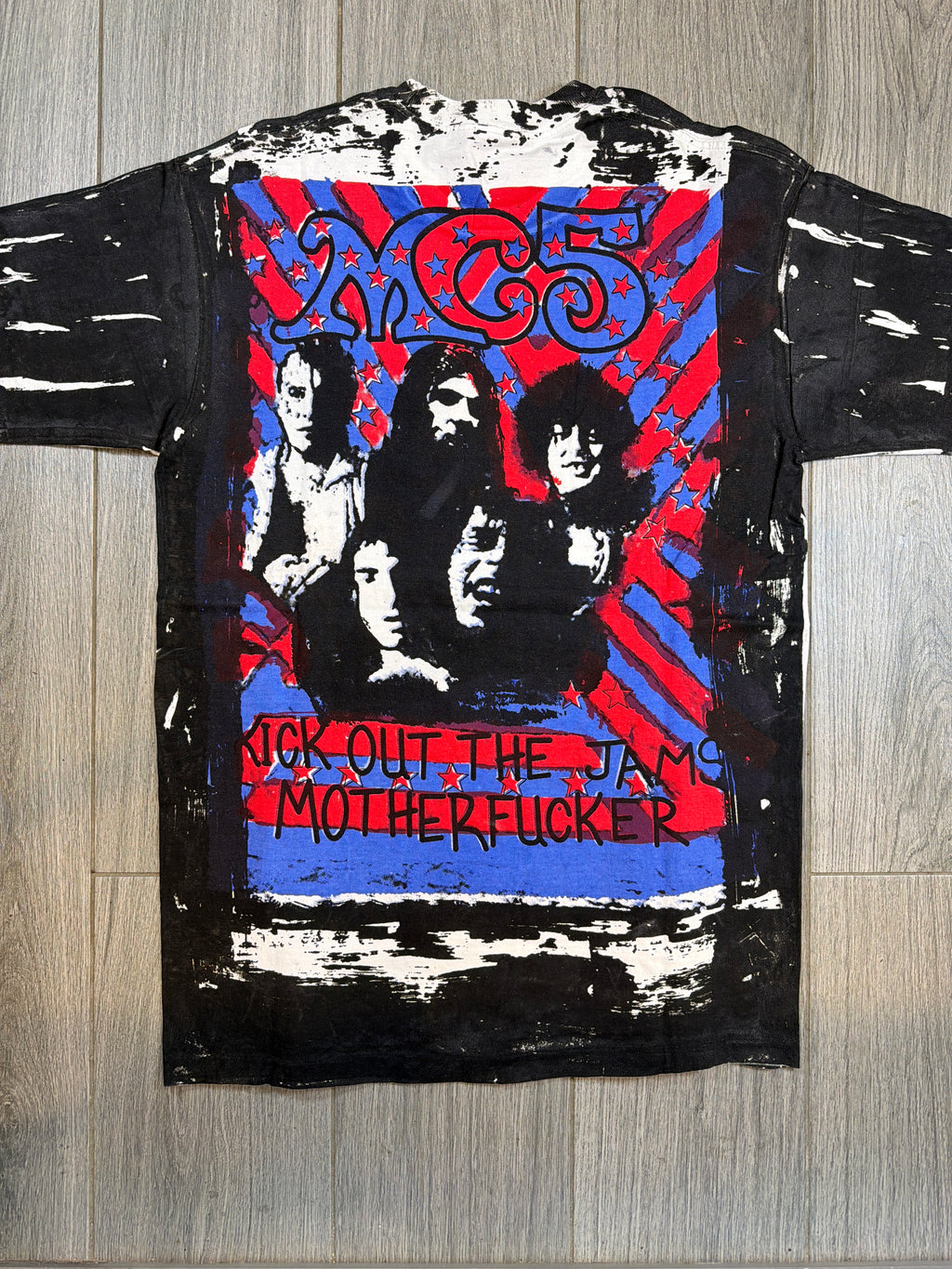 MC5 Kick Out The Jams 1996 AOP Bootleg White T-Shirt XL