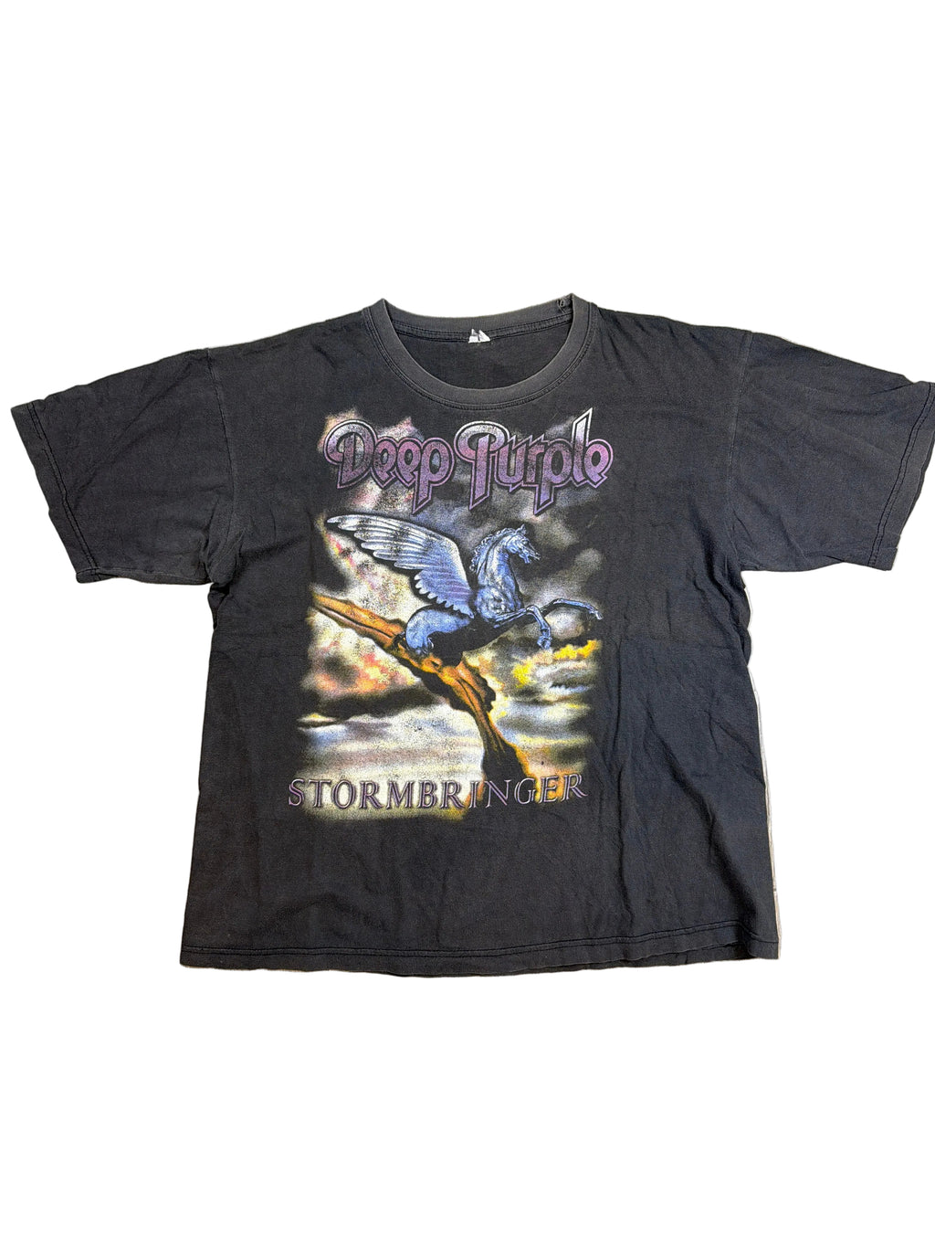 Vintage Deep Purple Stormbringer Double Sided Black T-Shirt M/L