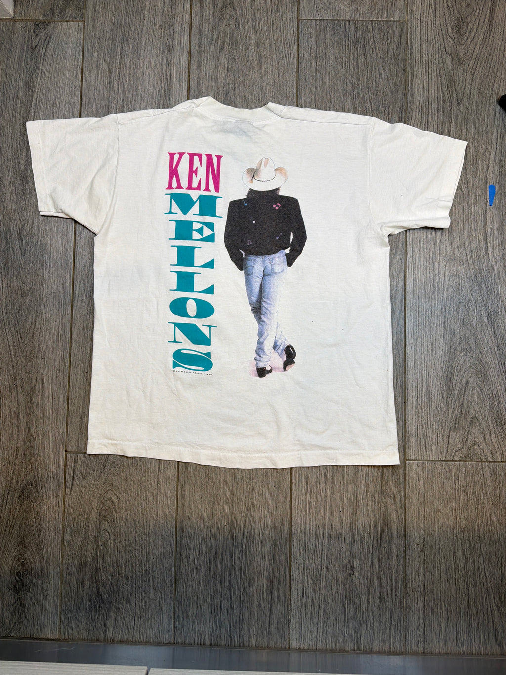 Ken Melons Country Autographed T-Shirt FOTL Best Tag Large