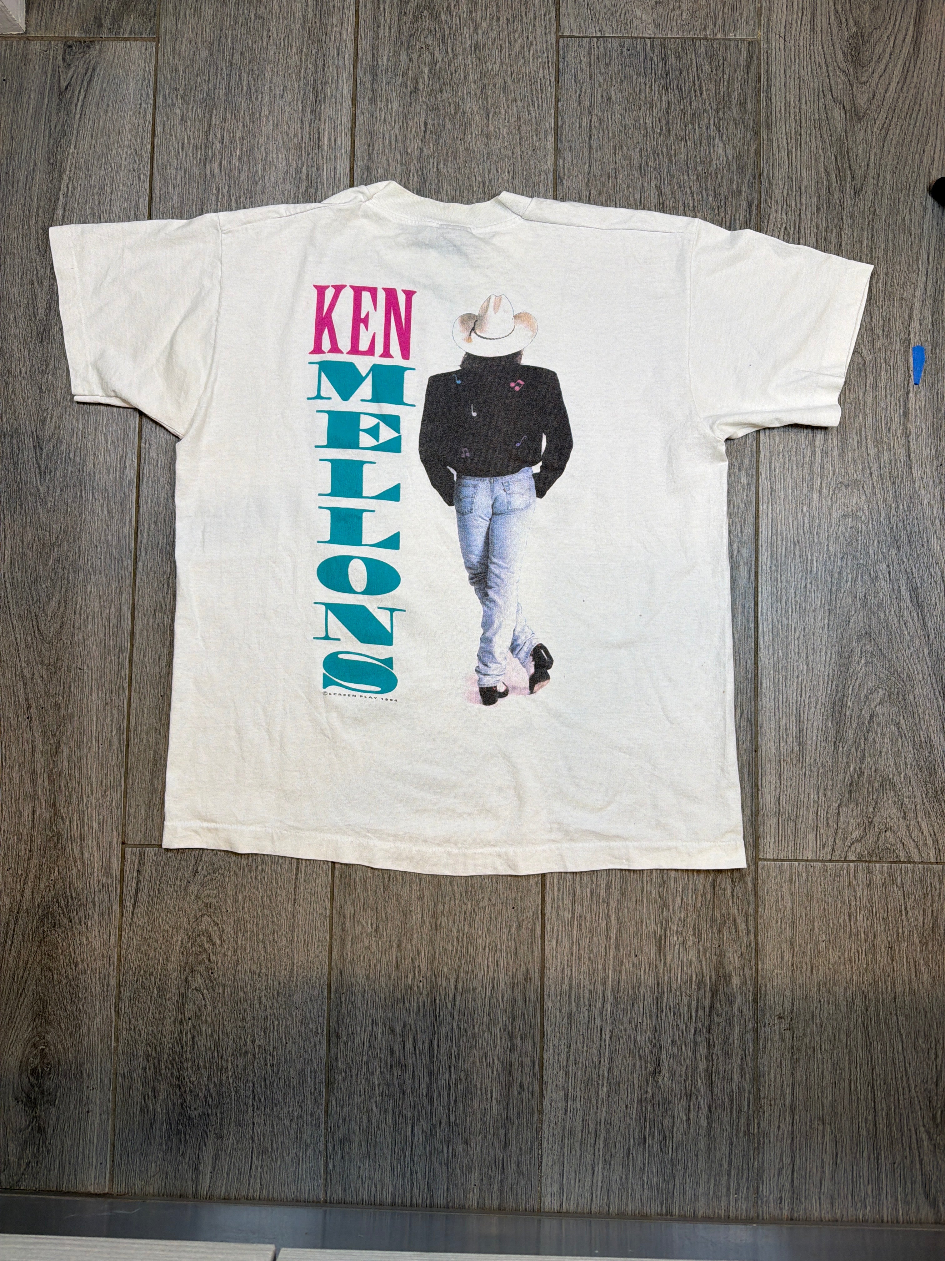 Ken Melons Country Autographed T-Shirt FOTL Best Tag Large