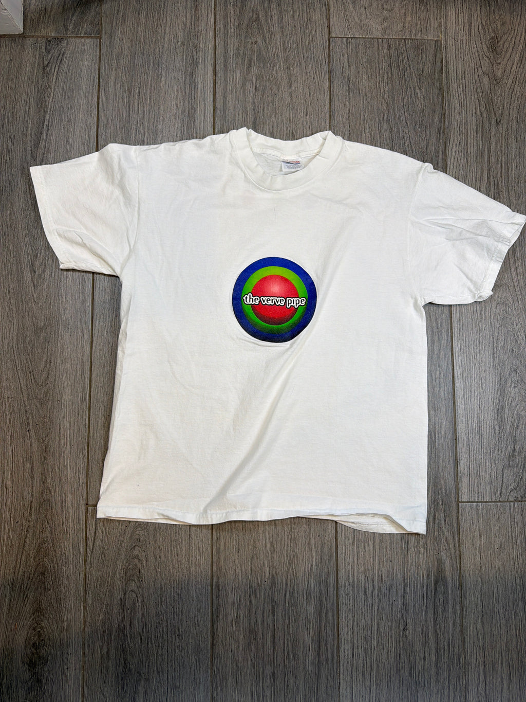 90s The Verve Pipe Freshman Circles Hanes White T-Shirt Large