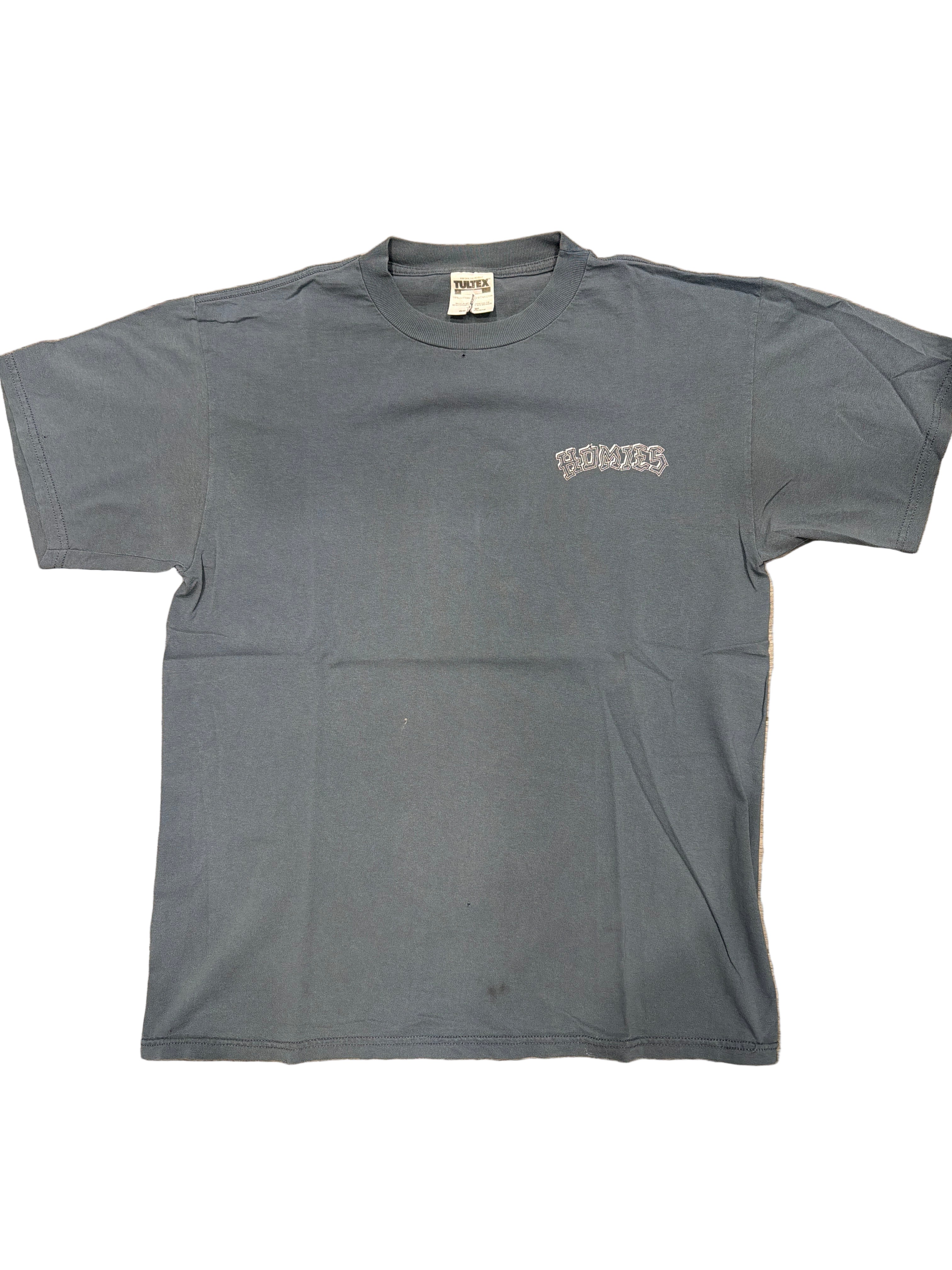 00s Homies Get Your Stroll On Blue/Grey T-Shirt Large