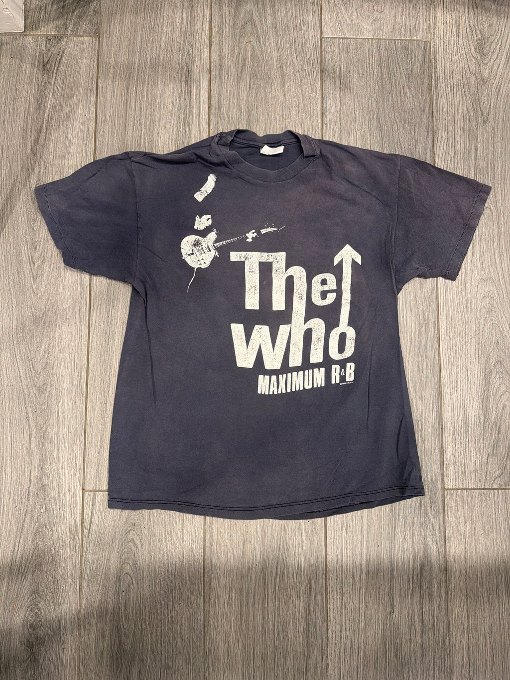 1989 The Who The Kids Are Alright Tour Black Faded T-Shirt XL