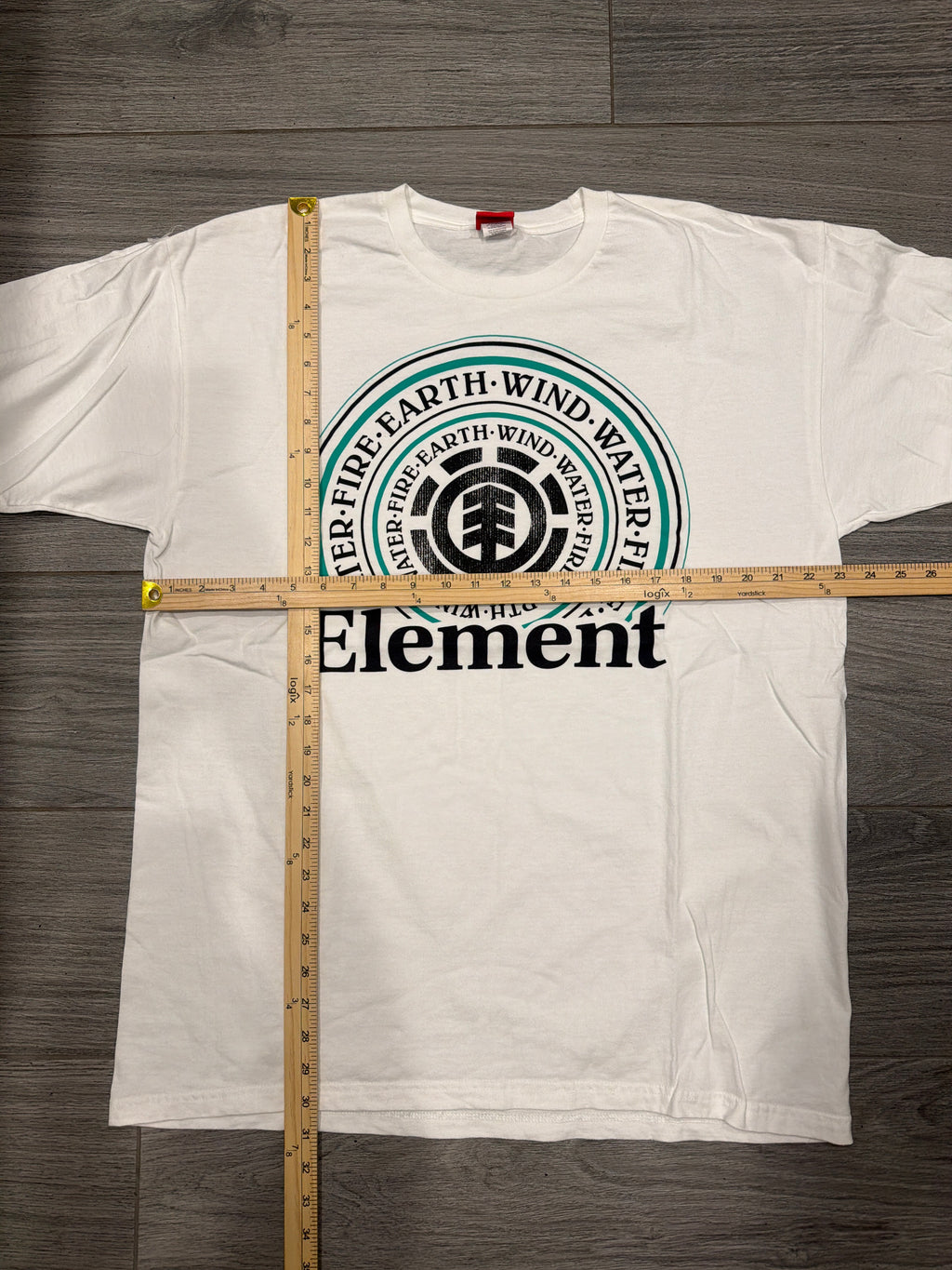 00s Element Skate Logo Promo Skateboarding White T-Shirt XL