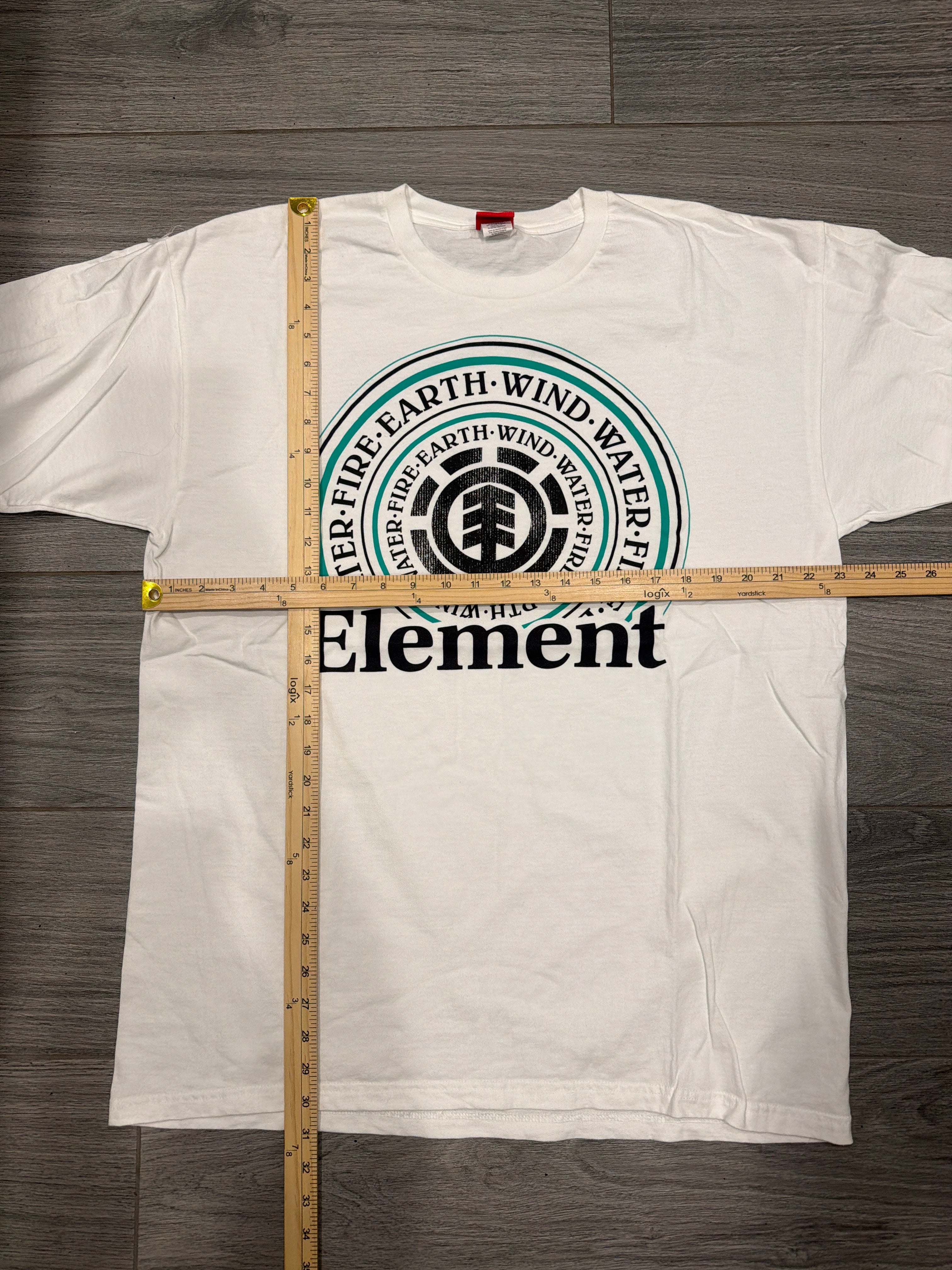00s Element Skate Logo Promo Skateboarding White T-Shirt XL