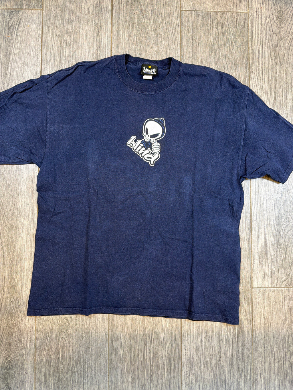 90s/00s Blind Skateboards Skate Reaper Blue T-Shirt XL