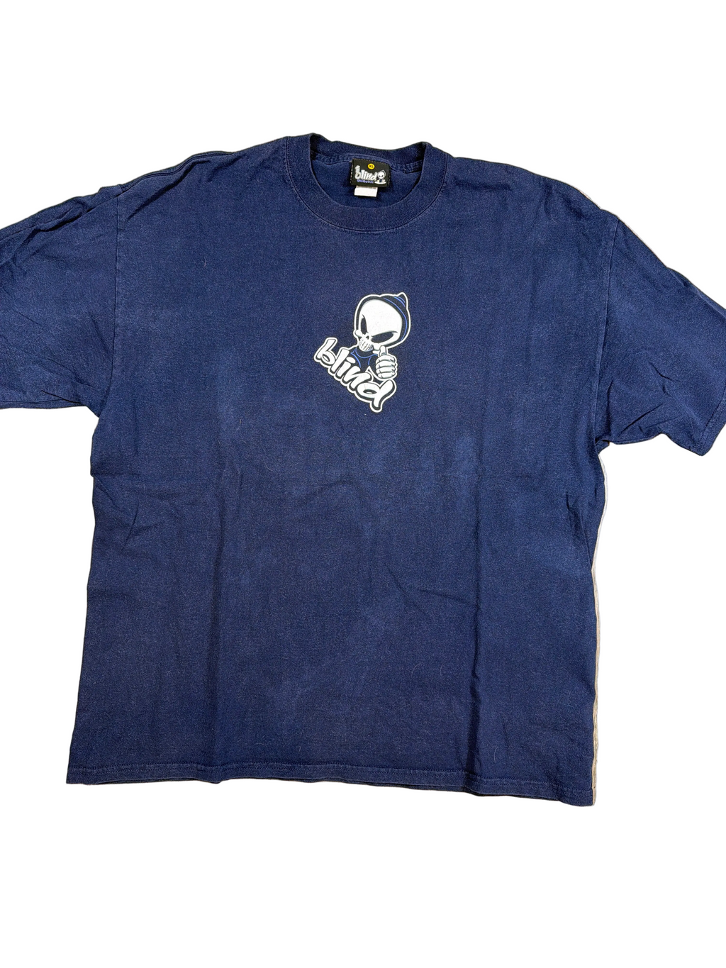 90s/00s Blind Skateboards Skate Reaper Blue T-Shirt XL