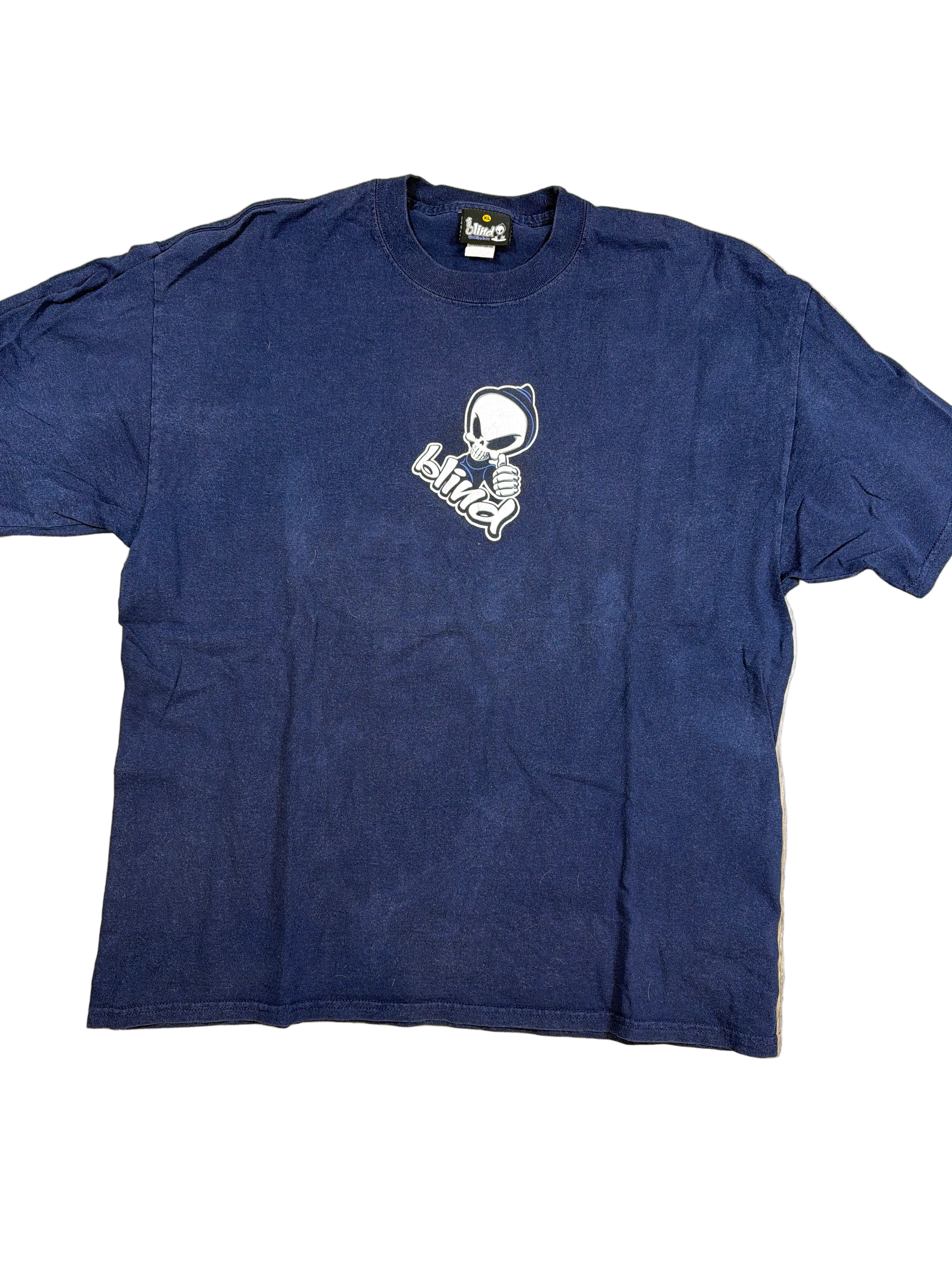 90s/00s Blind Skateboards Skate Reaper Blue T-Shirt XL