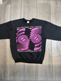 1989 Rolling Stones 'Steel Wheels' Tour Crewneck Sweater Black XL