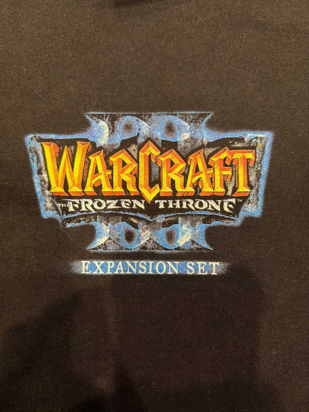 2002 Warcraft III Frozen Throne Expansion Set T-Shirt Large