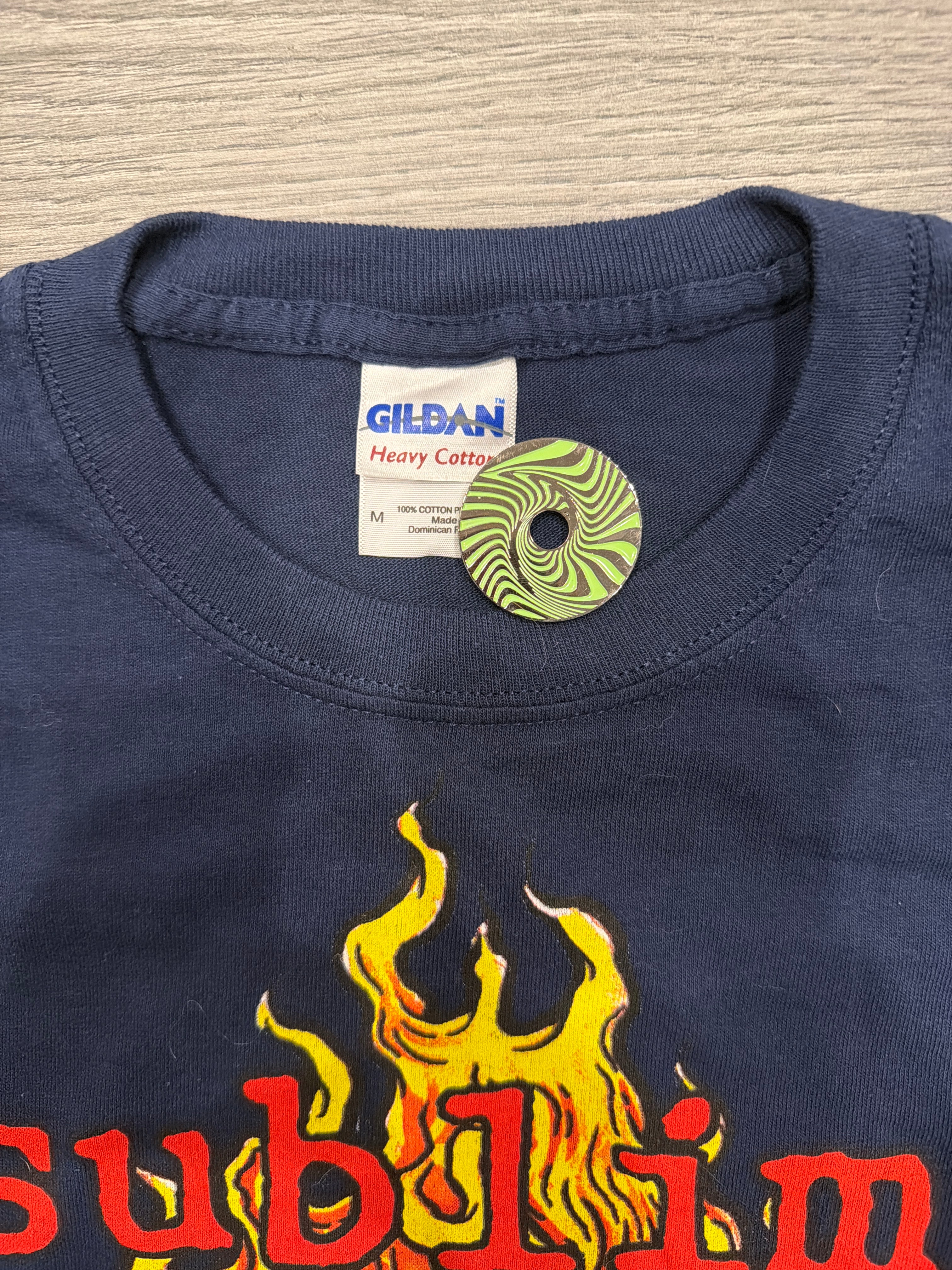 00s Sublime Band Lotus Navy Blue T-Shirt Medium