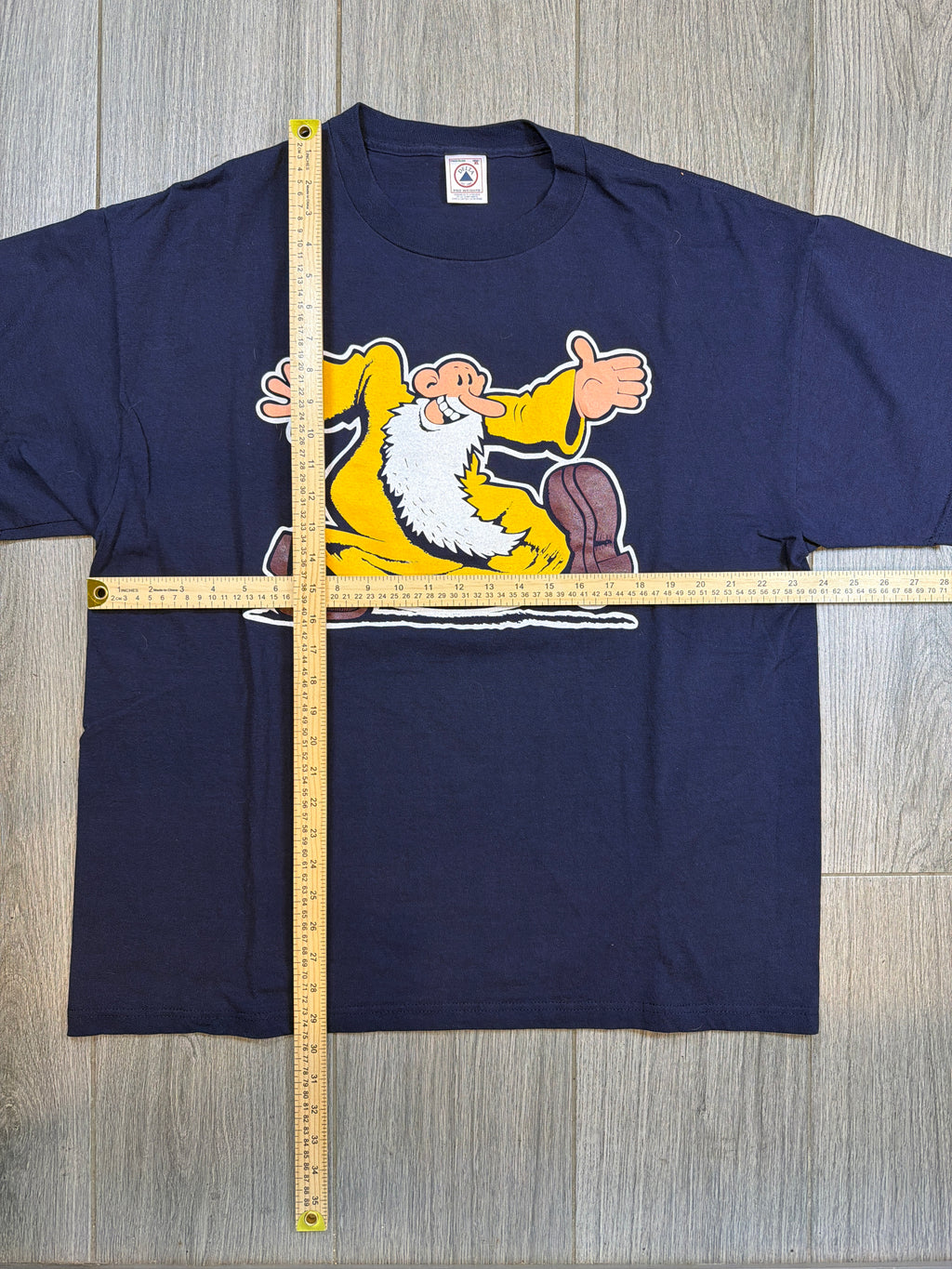 Robert Crumb Mr Natural Comic 90s Grateful Dead Delta Blue T-Shirt XL