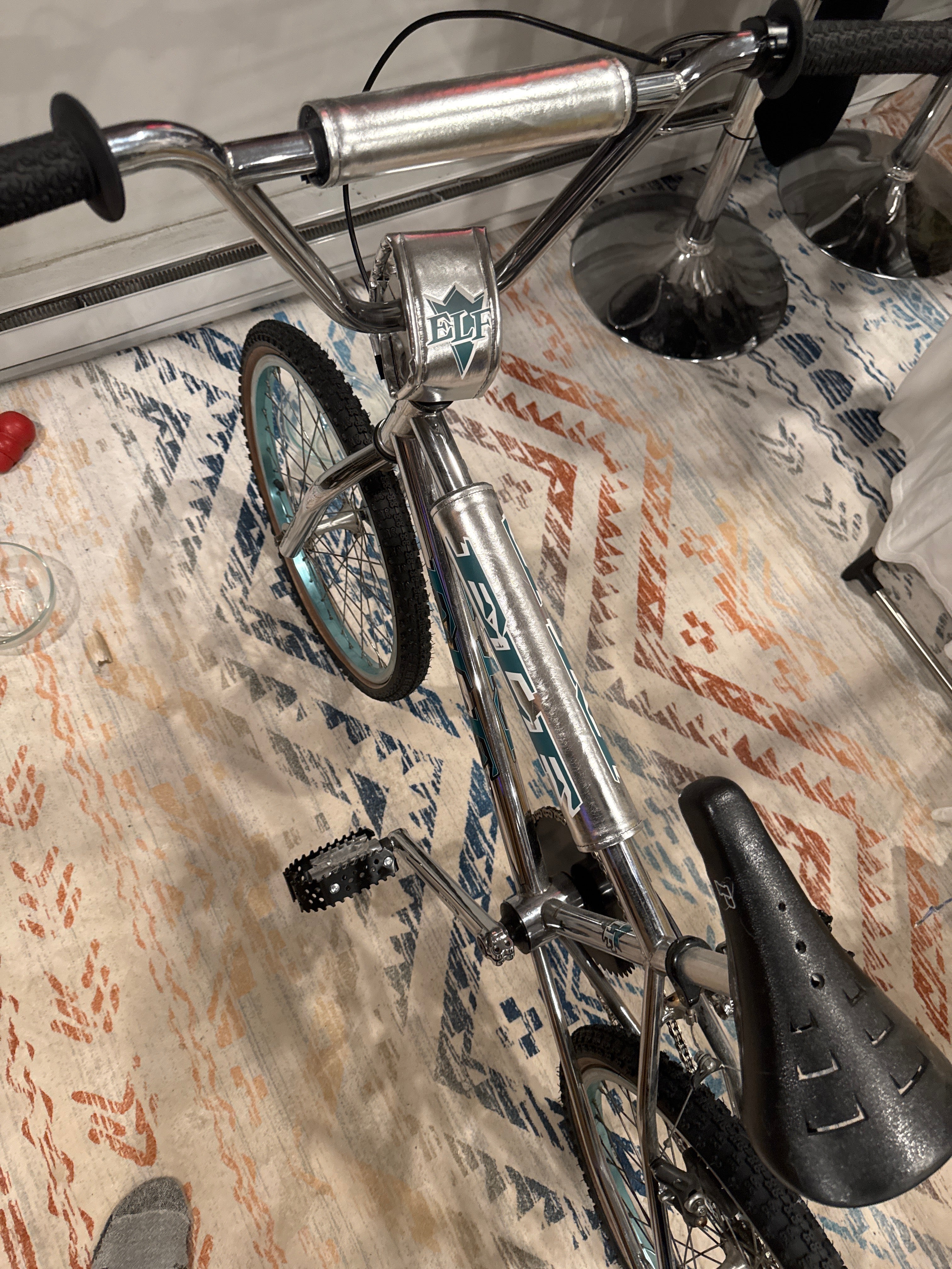 1996 ELF Z1 Vintage BMX bike Chrome/teal