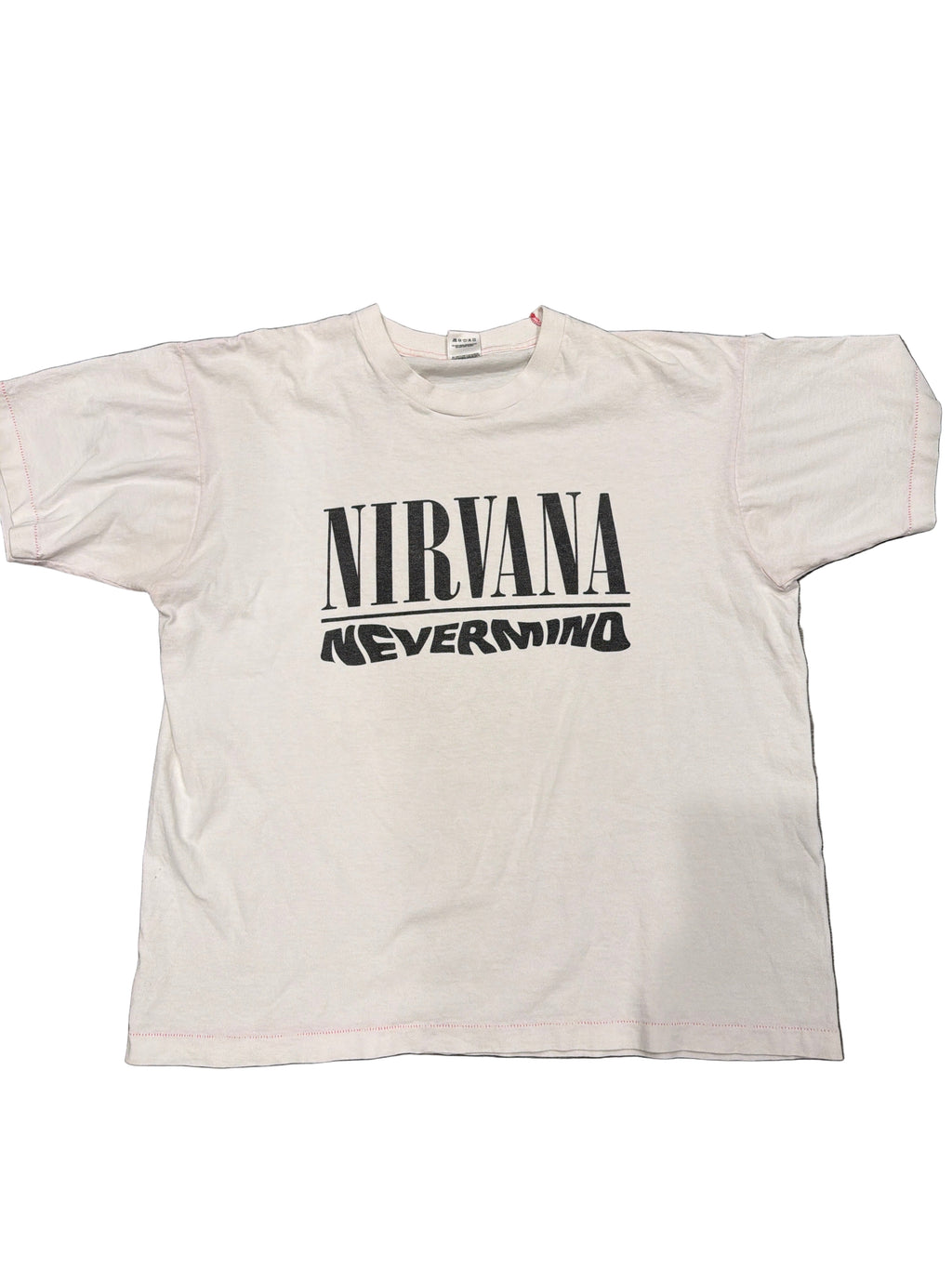 90s Nirvana Nevermind Kurt Cobain Grohl White FOTL T-Shirt XL