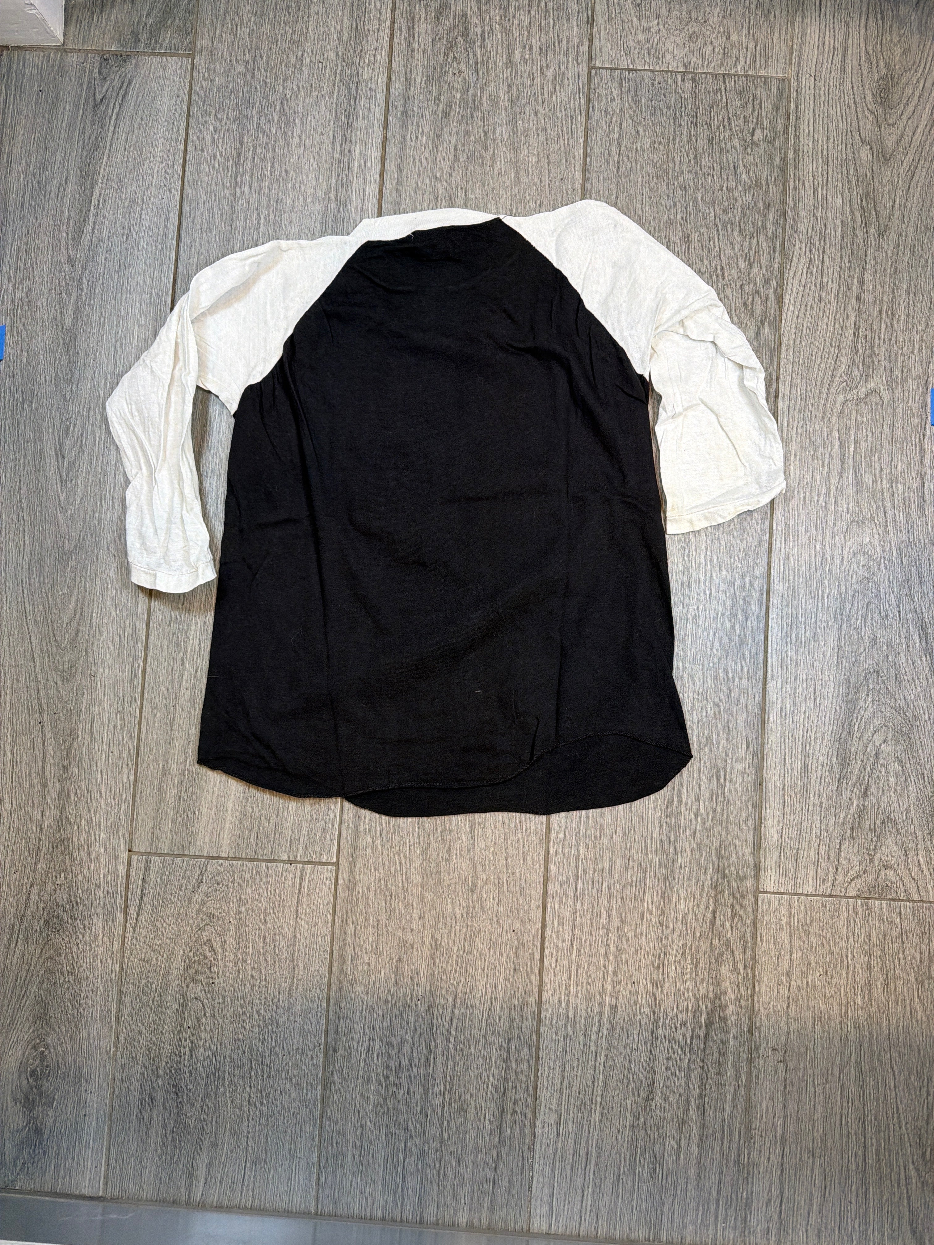 1982 Iron Maiden Number of the Beast Raglan Black T-Shirt Medium