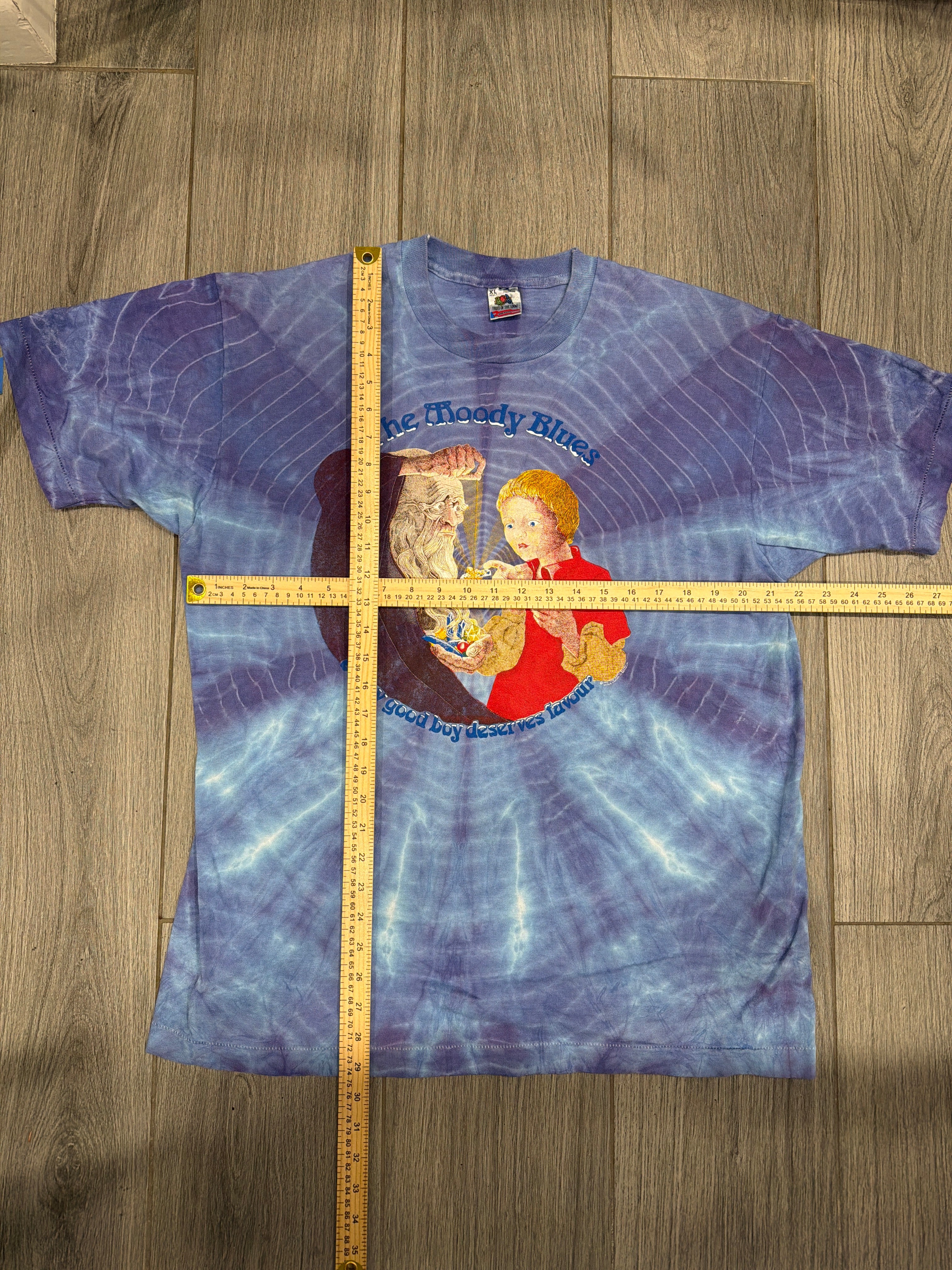 Moody Blues Every Good Boy Blue Tie Dye FOTL T-Shirt XL