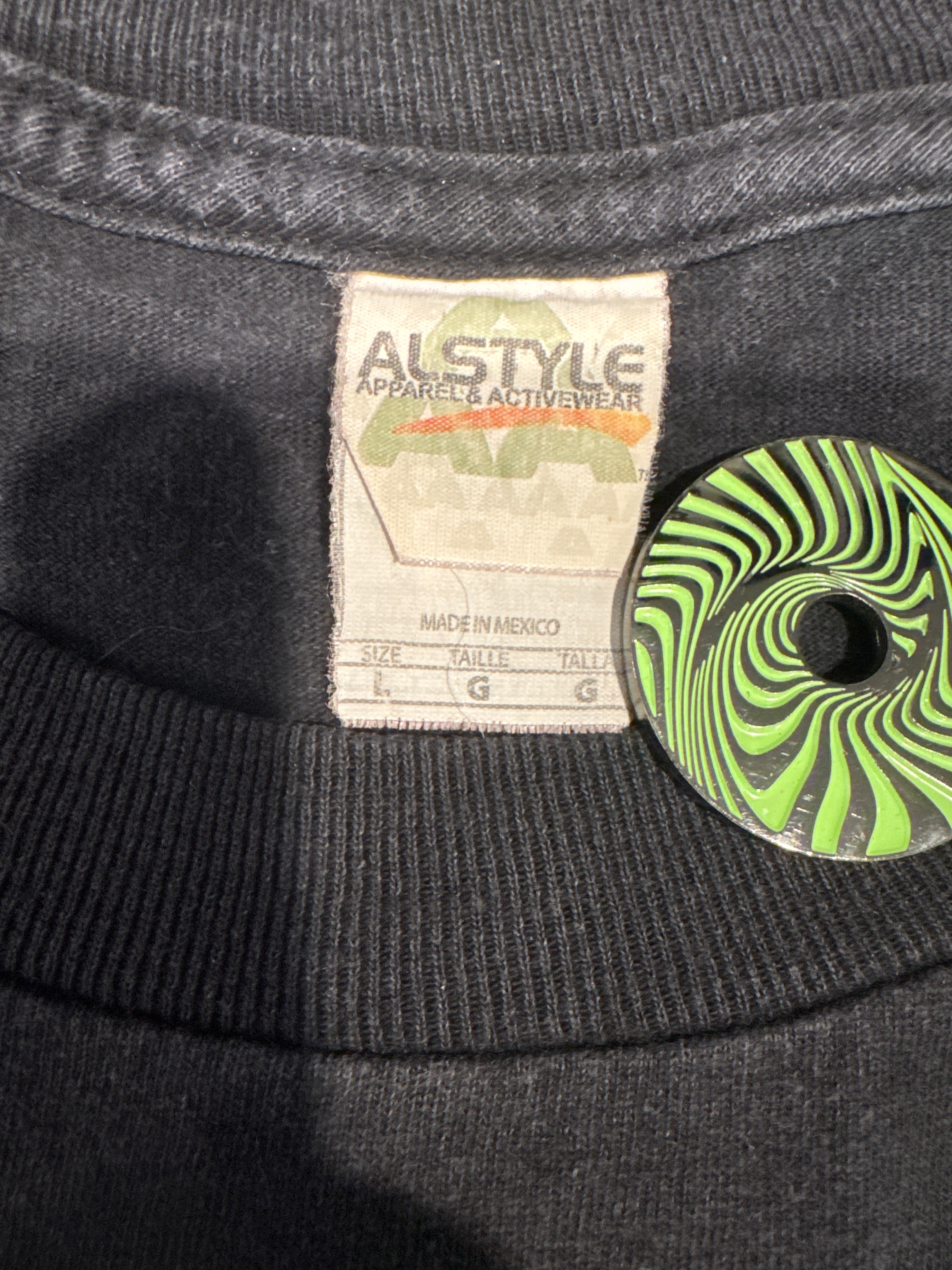 Nirvana Comic Nevermind Cartoon doppelseitiges Band schwarzes T-Shirt Größe L