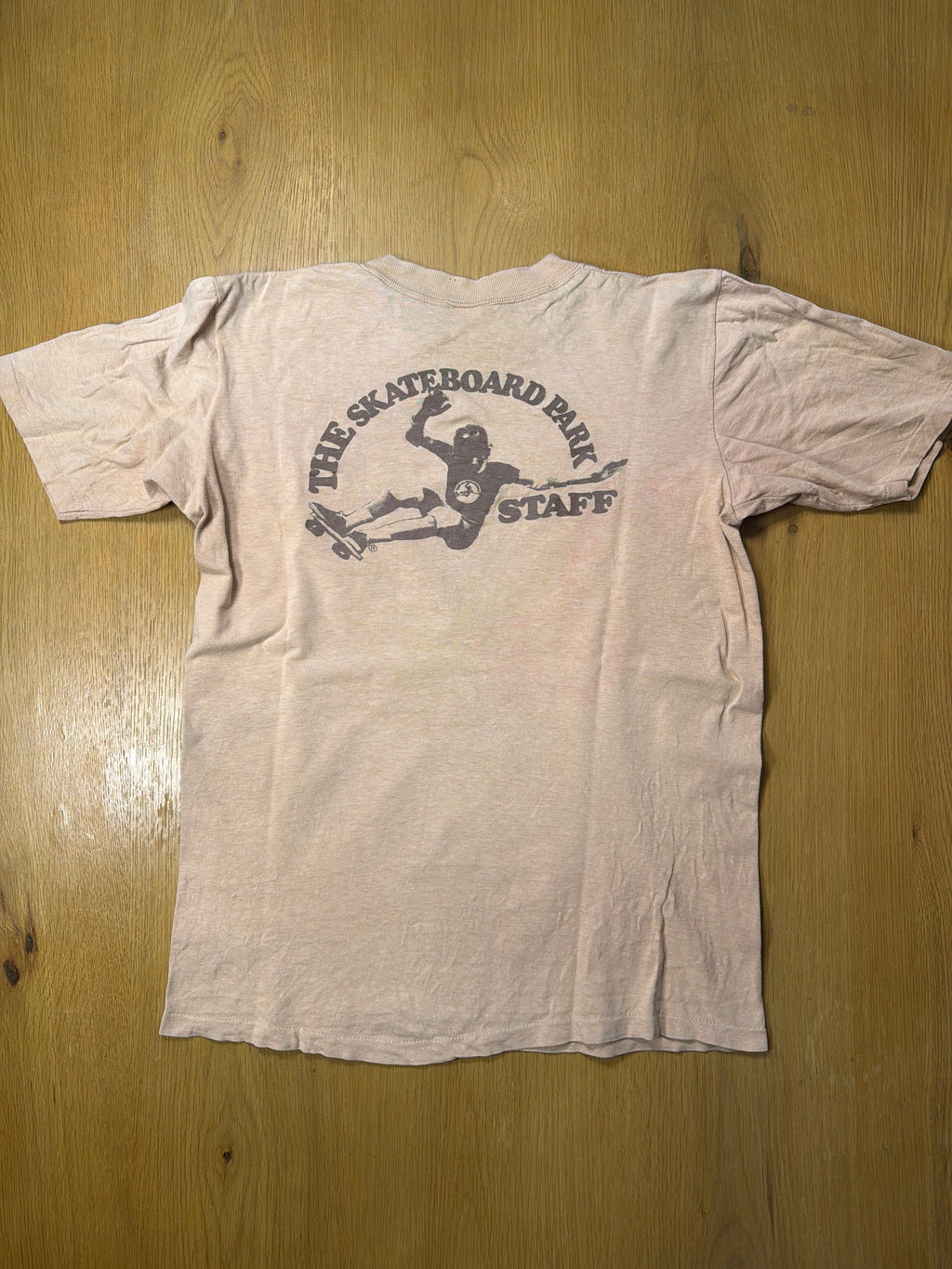 The Skateboard Park Staff 80s Vintage Skate Brown T-Shirt Medium