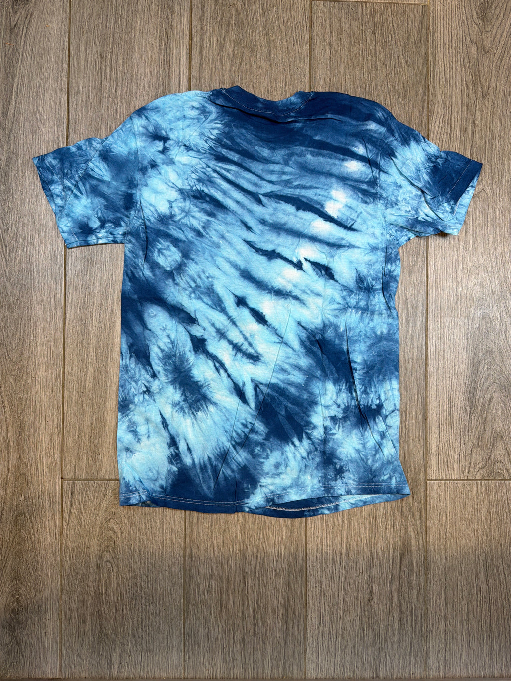 1984 Led Zeppelin Swan Song Tie Dye Blue T-Shirt Medium