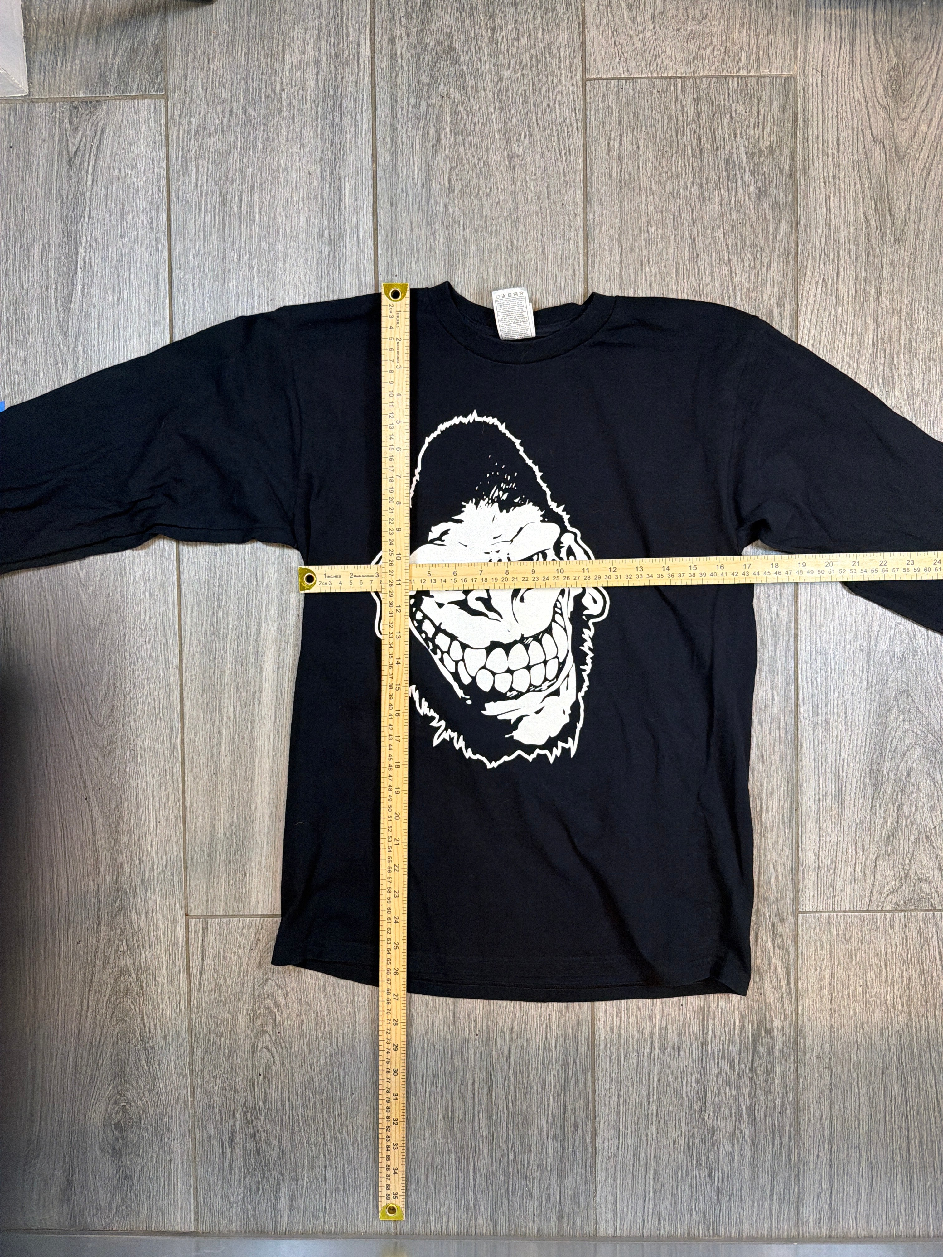 2006 Gorilla Biscuits US Summer Tour NYHC Long Sleeve Black T-Shirt Medium