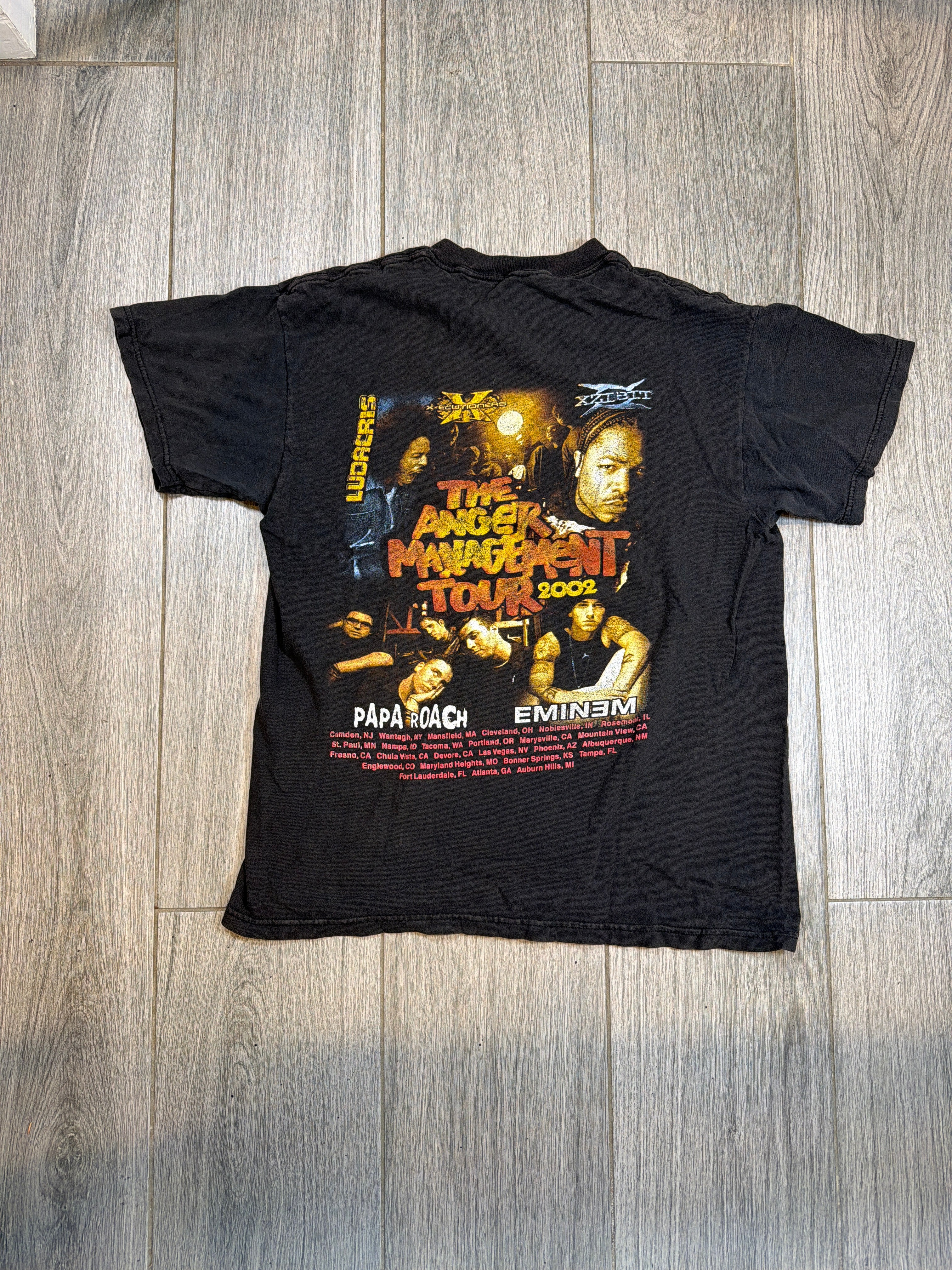 2002 Eminem Anger Management Tour Ludacris Xzibit Roach T-Shirt
