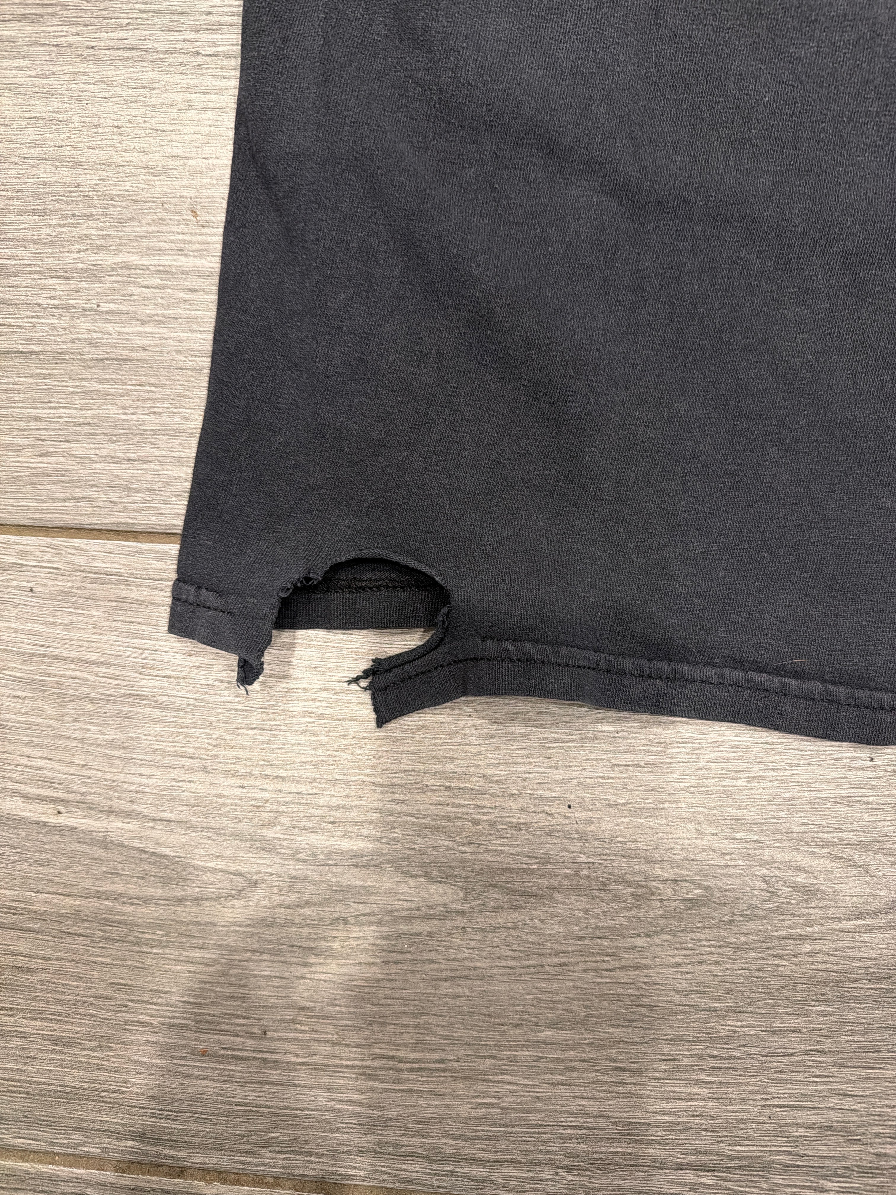 00s Slipknot Thrashed Blue Band Faces Tennessee River XL T-Shirt