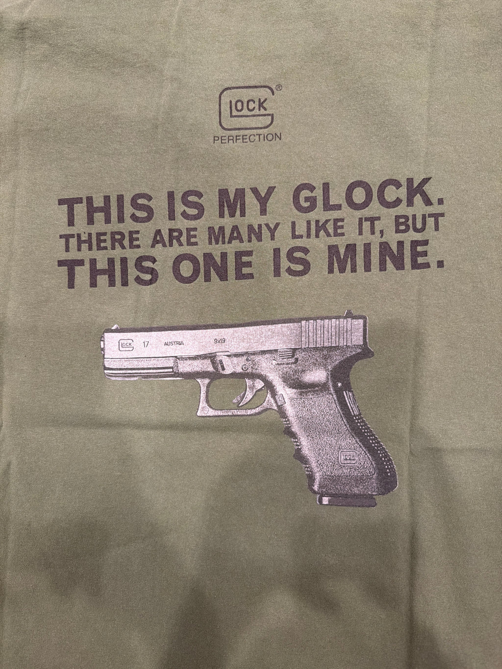 00s Glock R Lee Emery Gunny Approved US Marines Green T Shirt XL