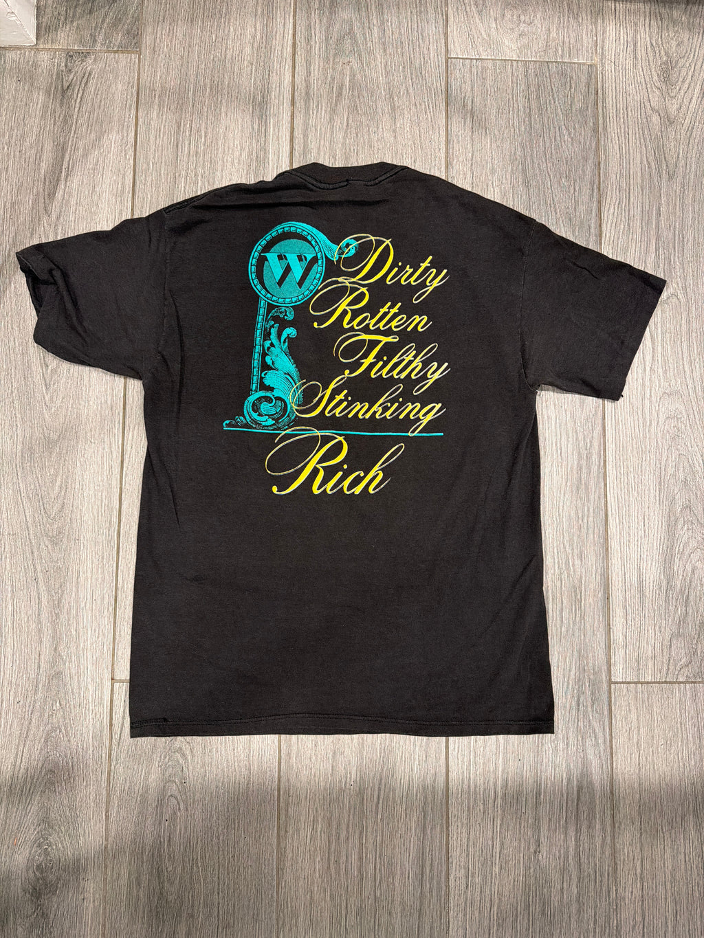 Warrant 'Dirty Rotten Filthy Stinking Rich' T-Shirt Small