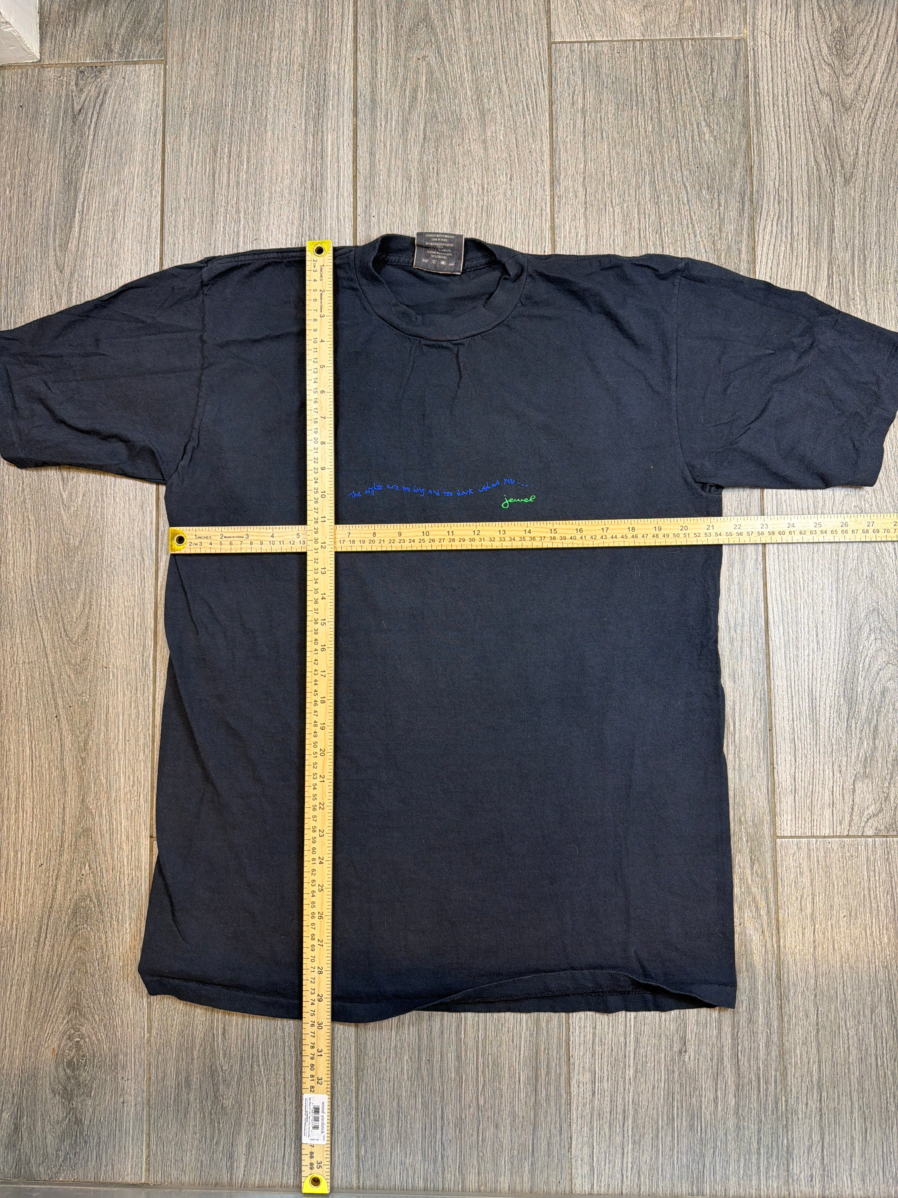 90s Jewel (Kilcher) 'Figurehead' Art Tee Black T-Shirt