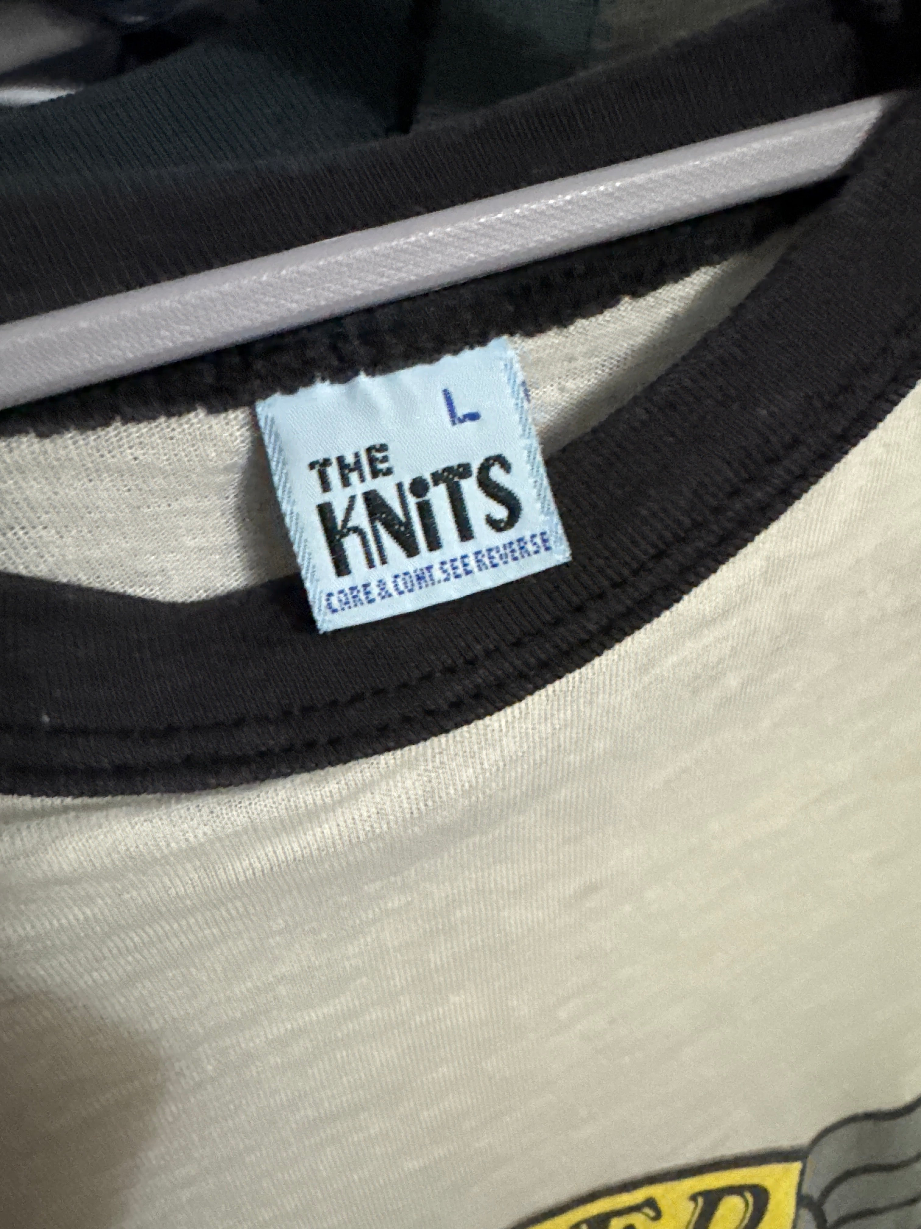 1981 REO Speedwagon Tour Raglan 3/4 Knits Tagged L Black/White Shirt