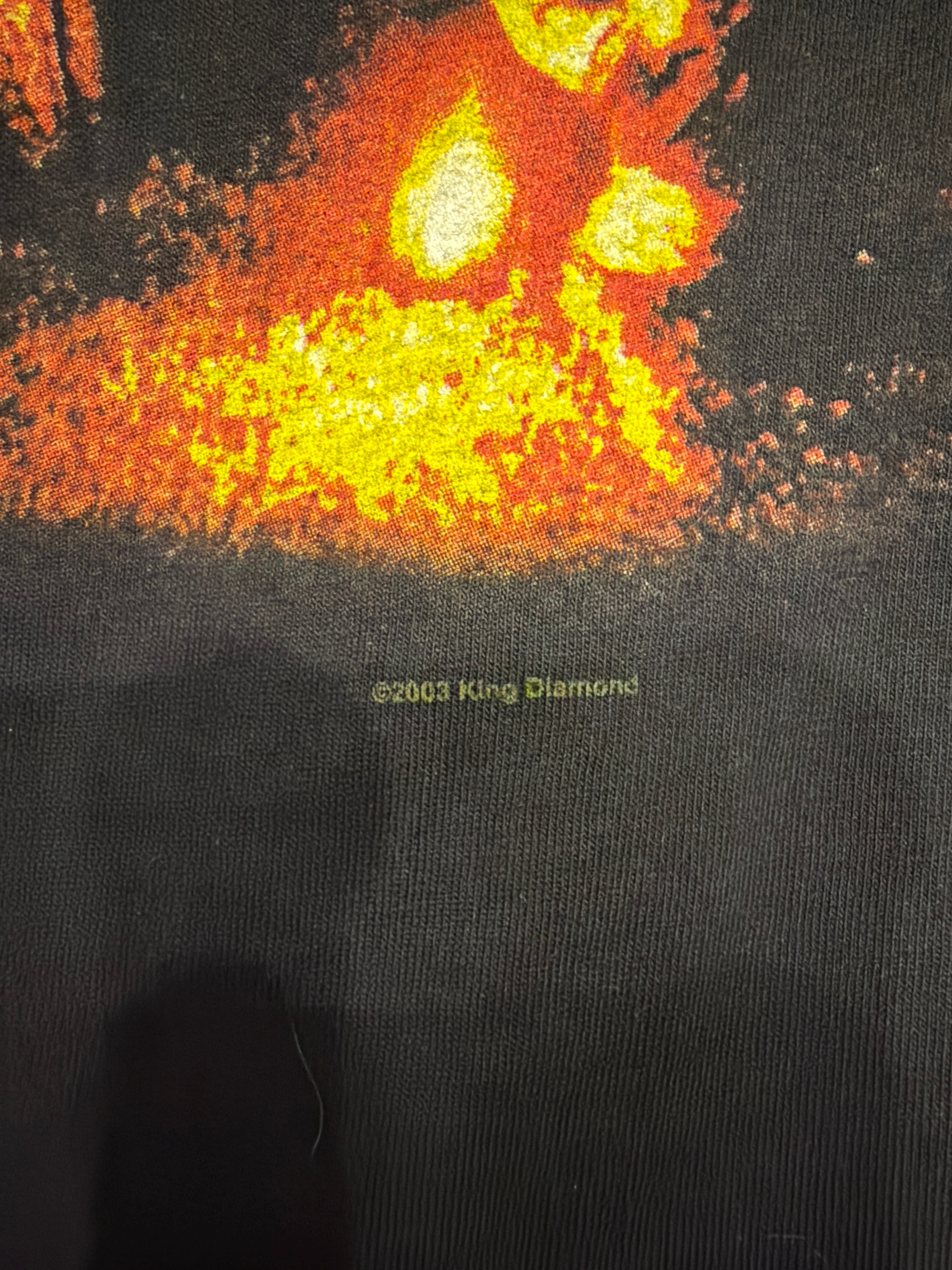 2003 King Diamond Abigail II Double Sided Black T-Shirt Large