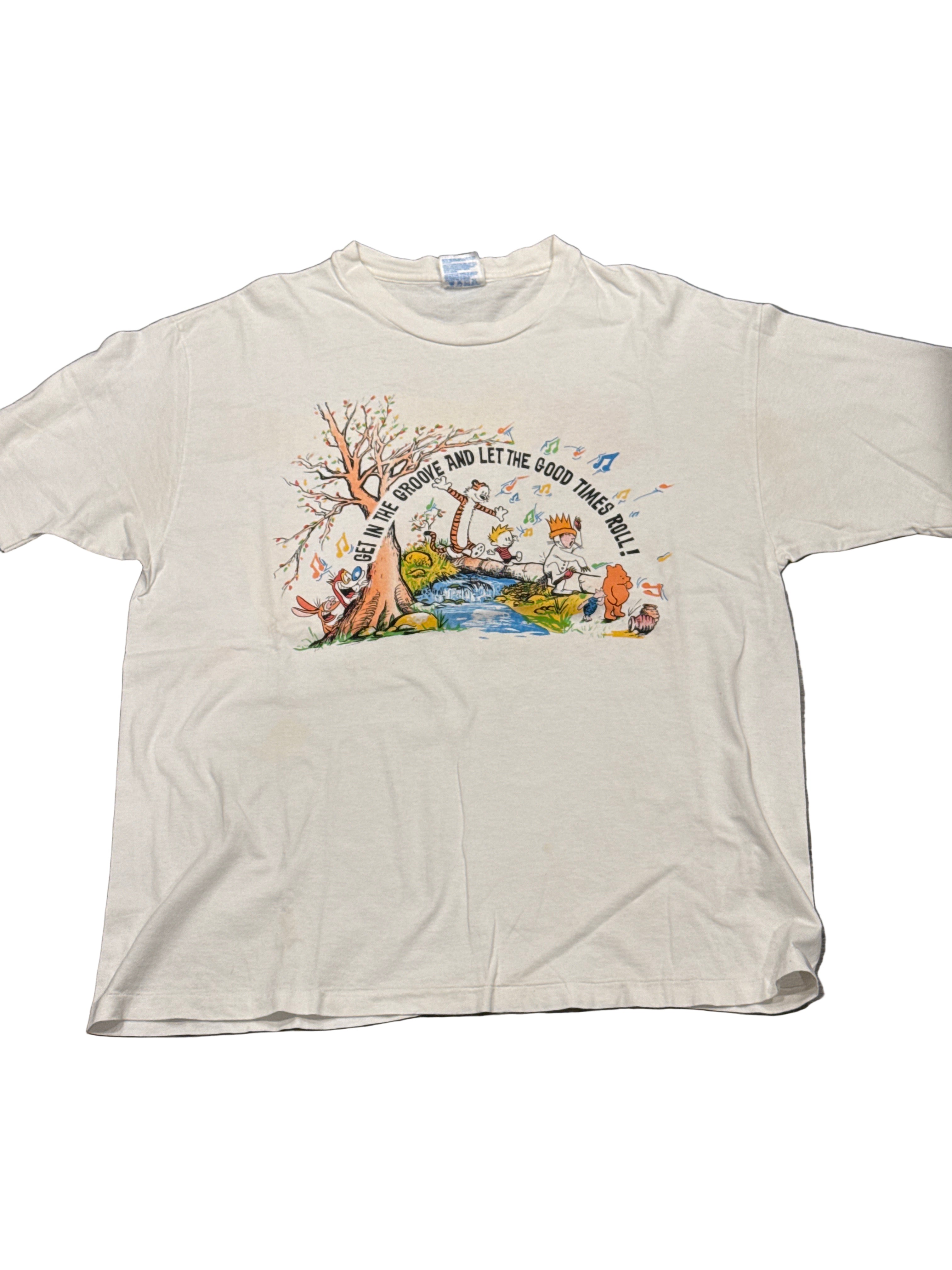 1994 Grateful Dead T-Shirt Fall Tour Stimpy Calvin Wild Things Are T-Shirt XL