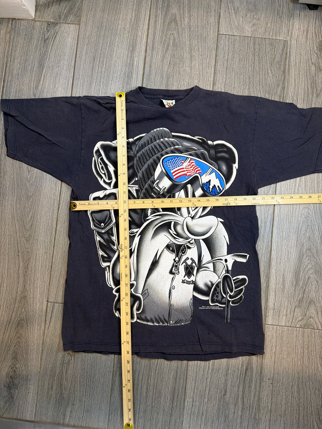 1995 Yosemite Sam Mountaineer Climber Double Sided T-Shirt Large